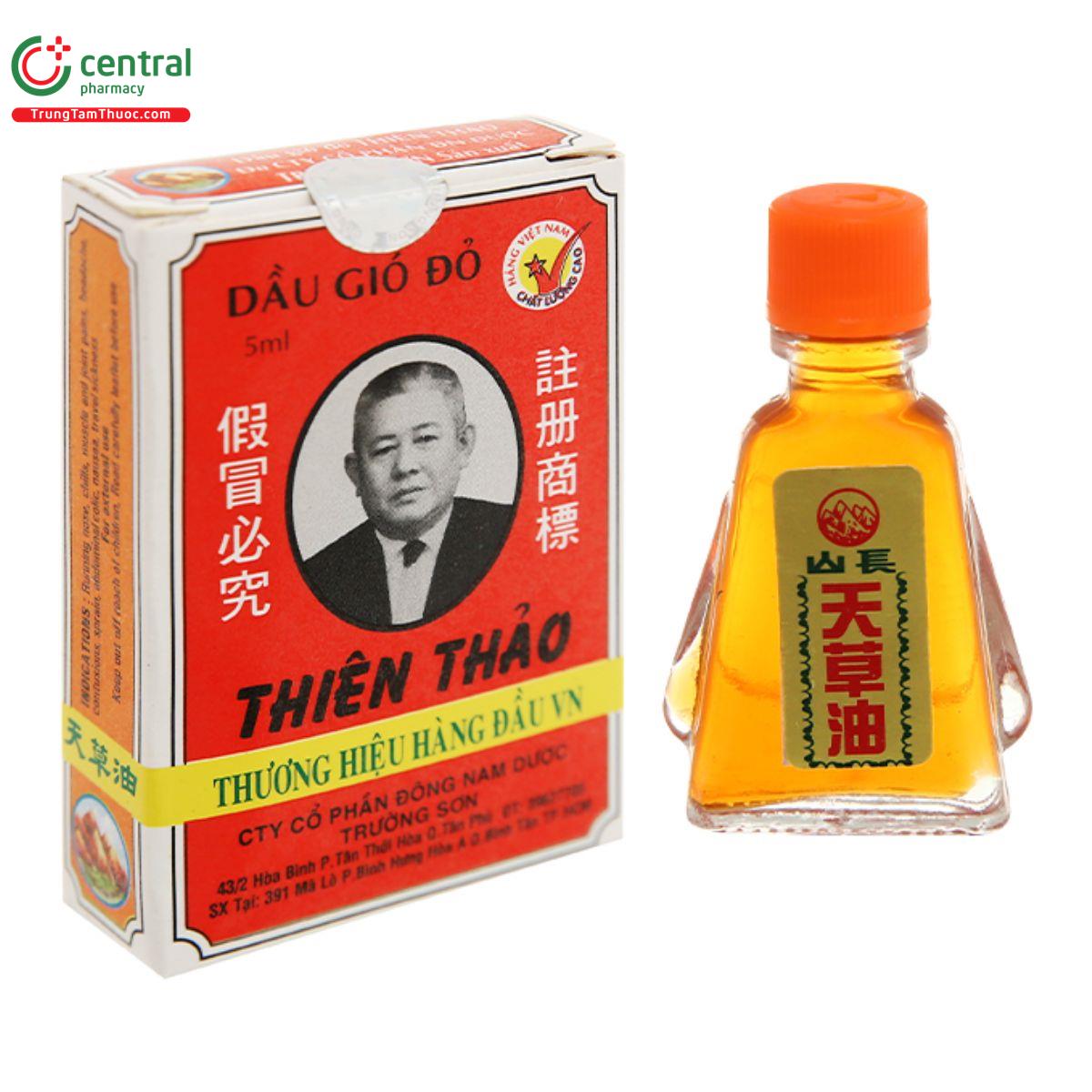 Thuốc Dầu Gió Đỏ Thiên Thảo giảm đau trong bong gân, phong tê thấp