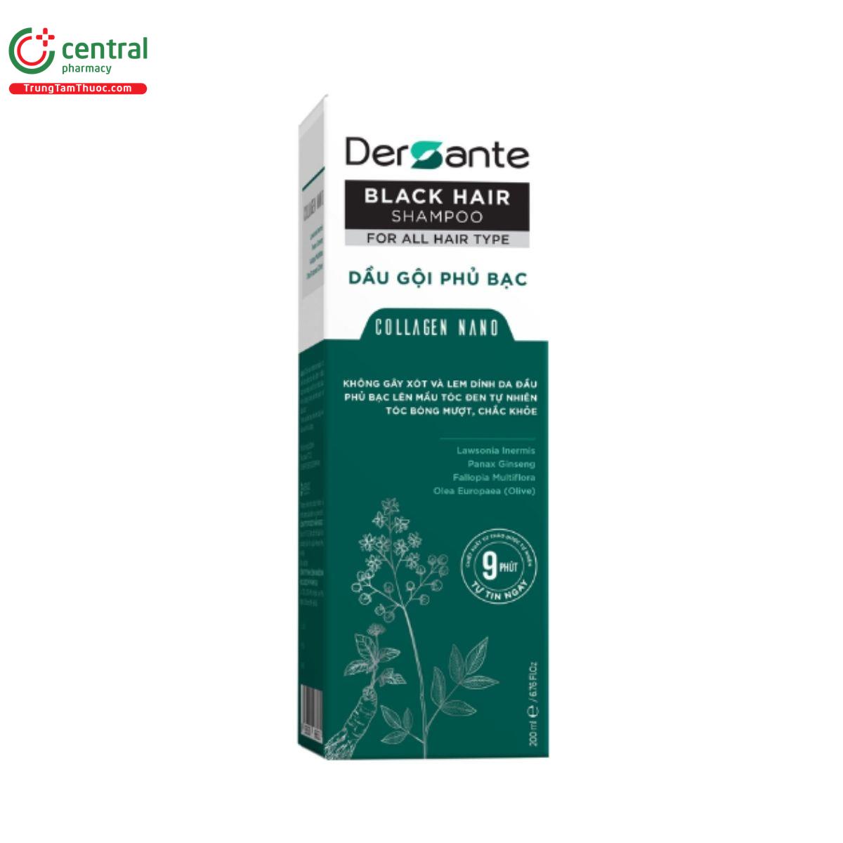 dau goi phu bac dersante black hair shampoo 200ml 2 N5670