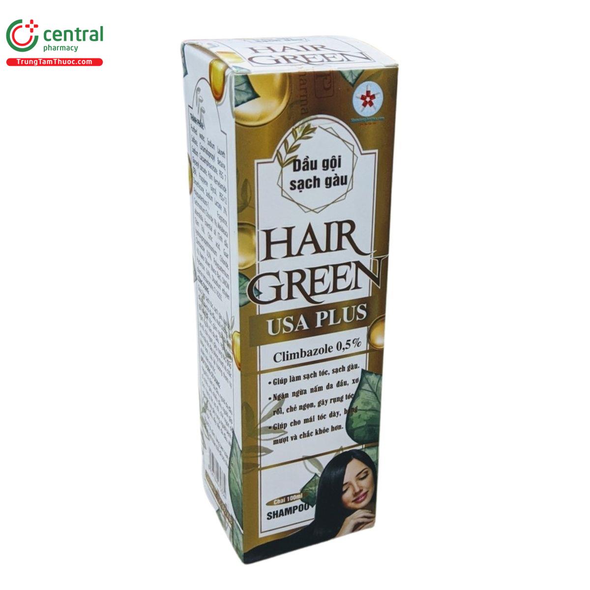 dau goi sach gau hair green usa plus 100ml 2 O6510