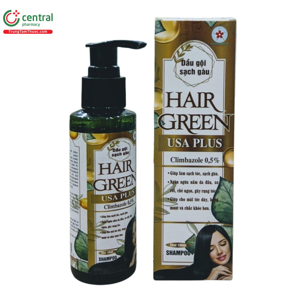 dau goi sach gau hair green usa plus 100ml 4 A0258