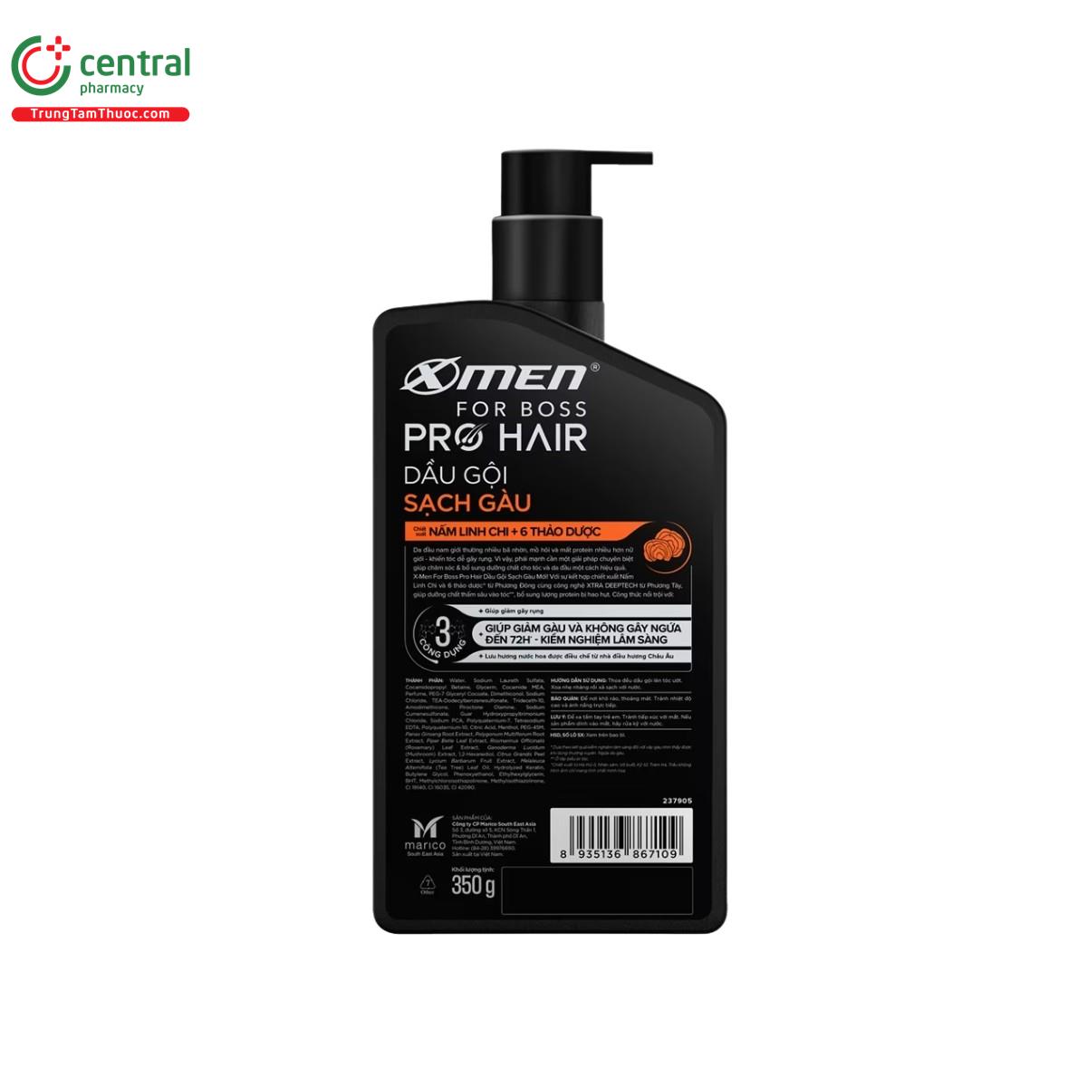 dau goi sach gau x men for boss pro hair 3 R7833