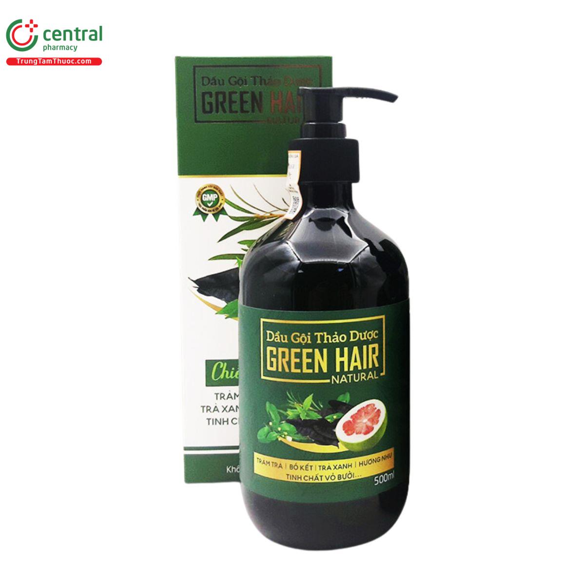 dau goi thao duoc green hair natural 500ml 4 L4340