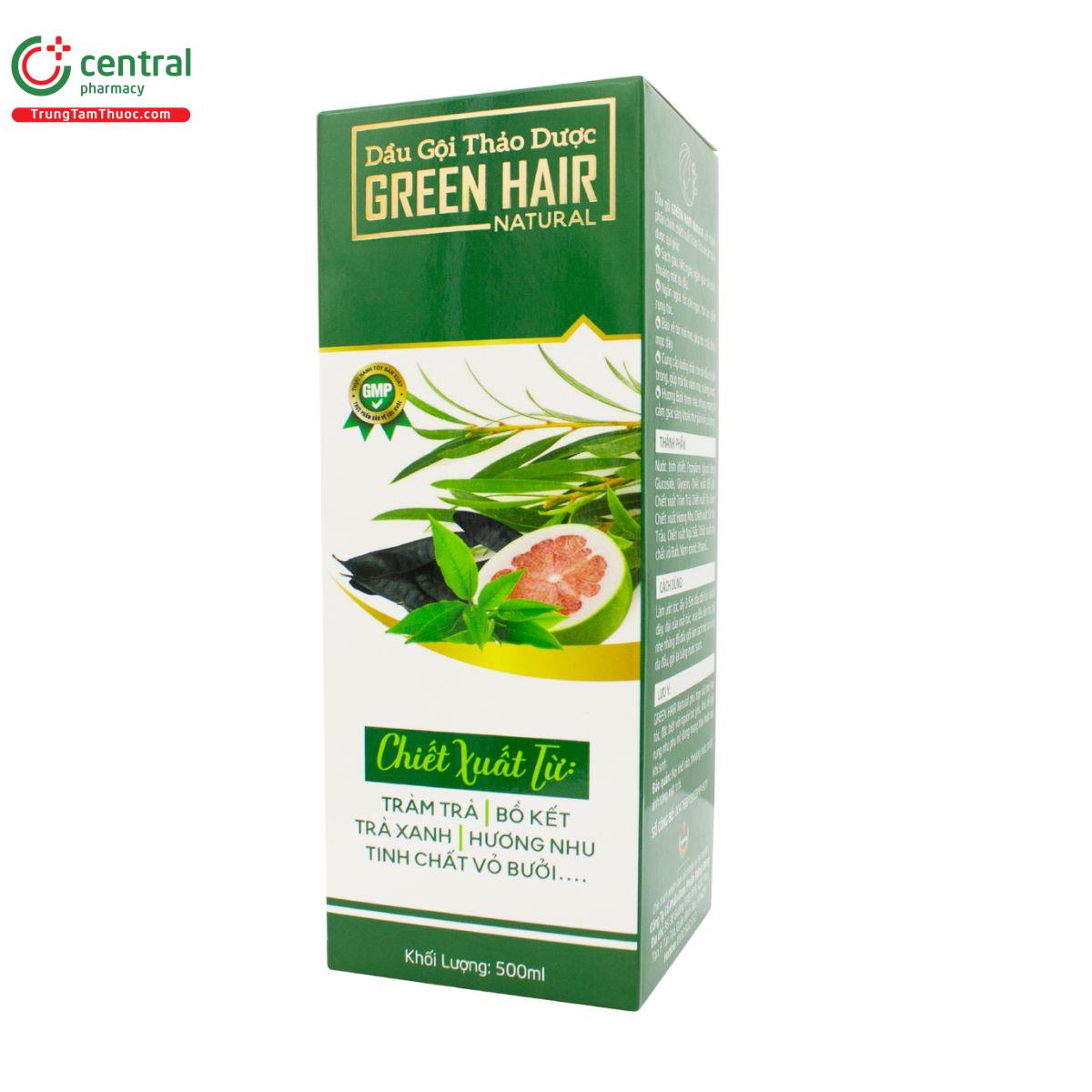 dau goi thao duoc green hair natural 500ml 5 L4143