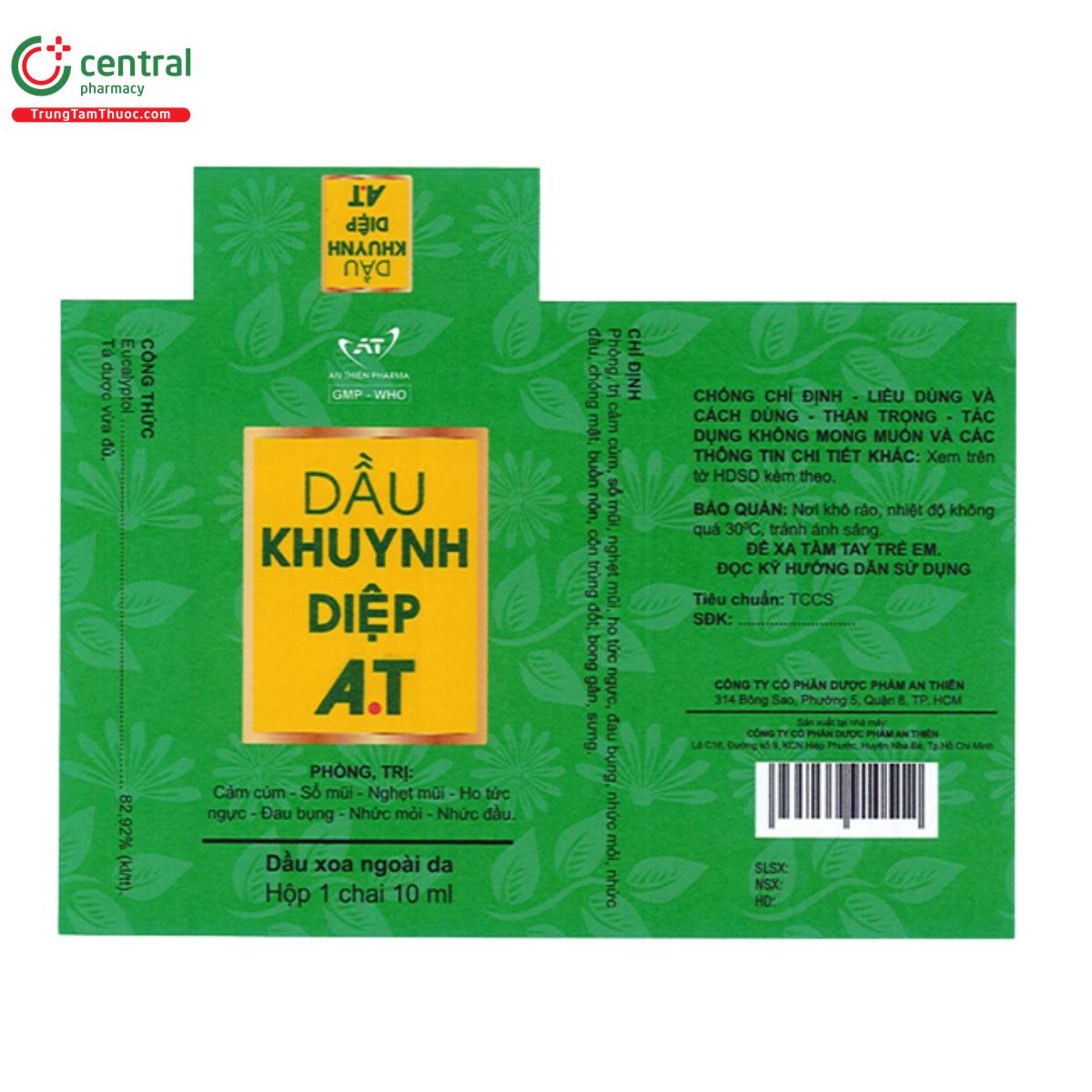 dau khuynh diep 3 M4252 dau khuynh diep 3 M4252