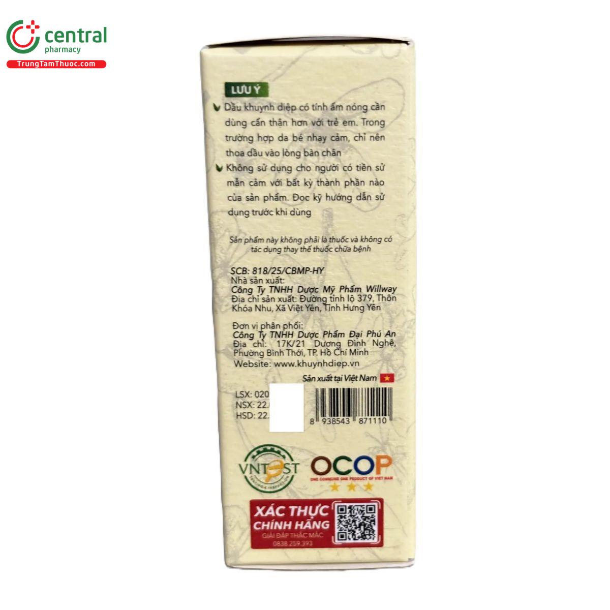 dau khuynh diep thai an 6 B0558 dau khuynh diep thai an 6 B0558