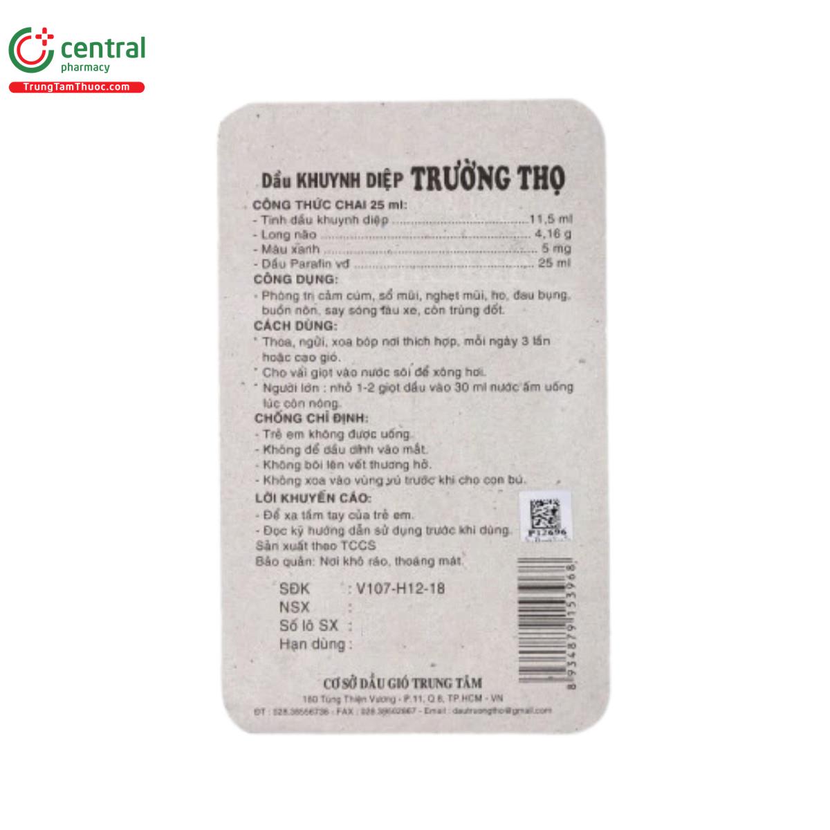 dau khuynh diep truong tho 2 I3033 dau khuynh diep truong tho 2 I3033