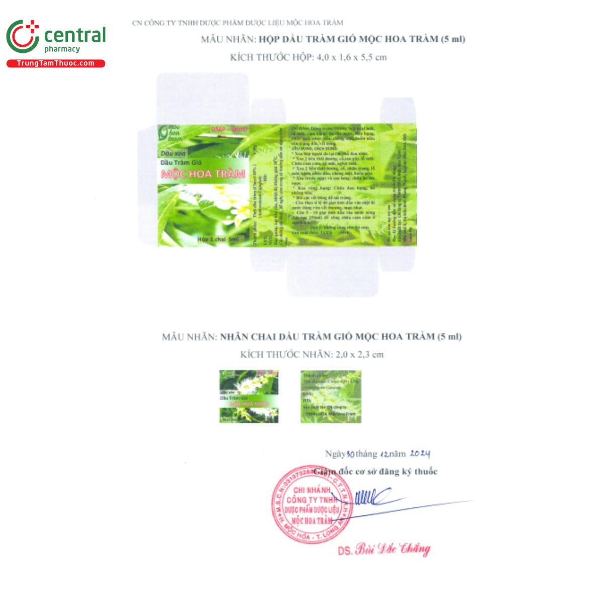 dau tram gio moc hoa tram 5ml 3 U8280