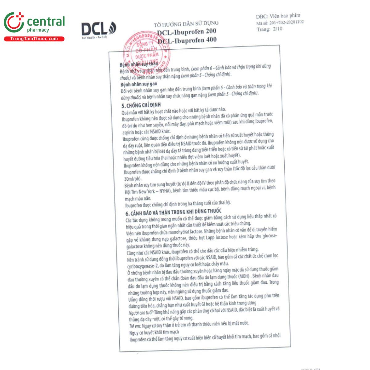 dcl ibuprofen 200 4 E1108 dcl ibuprofen 200 4 E1108