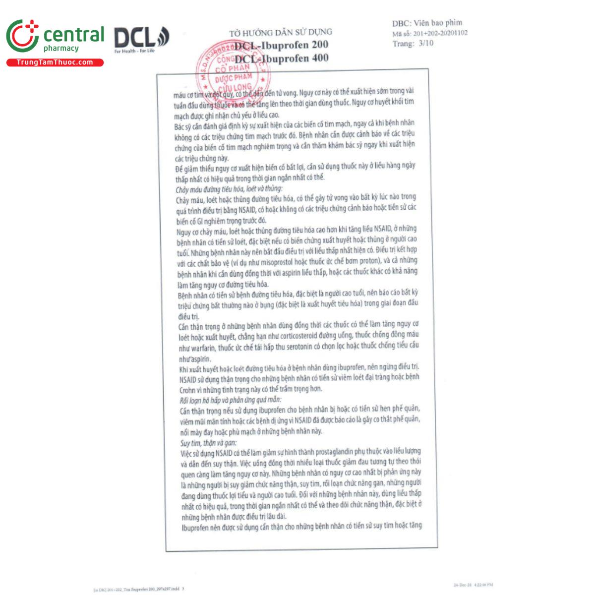 dcl ibuprofen 200 5 L4735 dcl ibuprofen 200 5 L4735