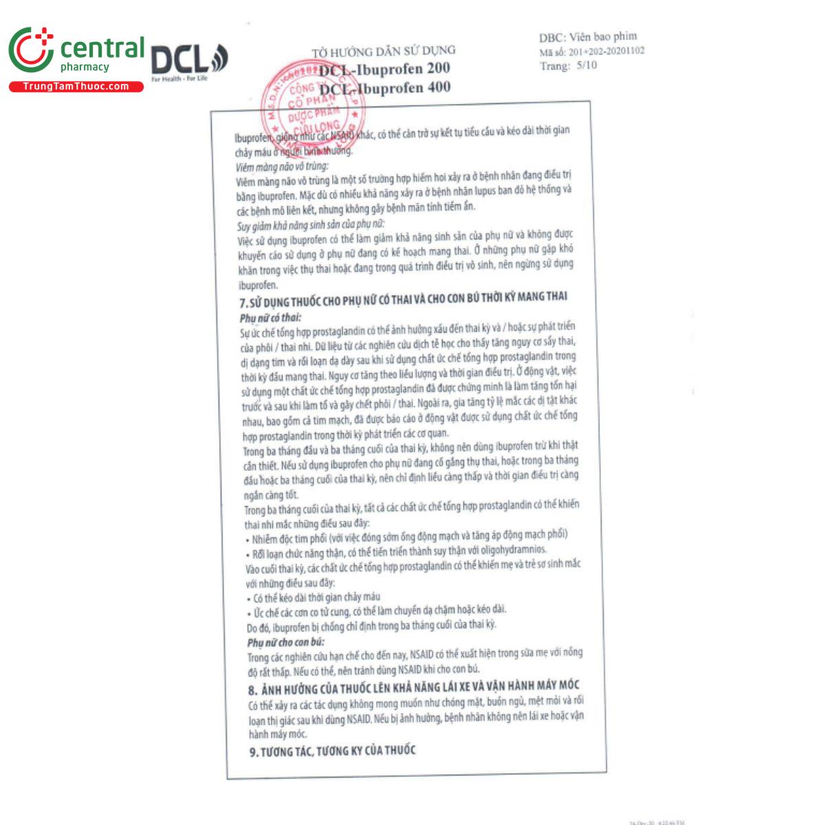 dcl ibuprofen 200 7 K4723 dcl ibuprofen 200 7 K4723