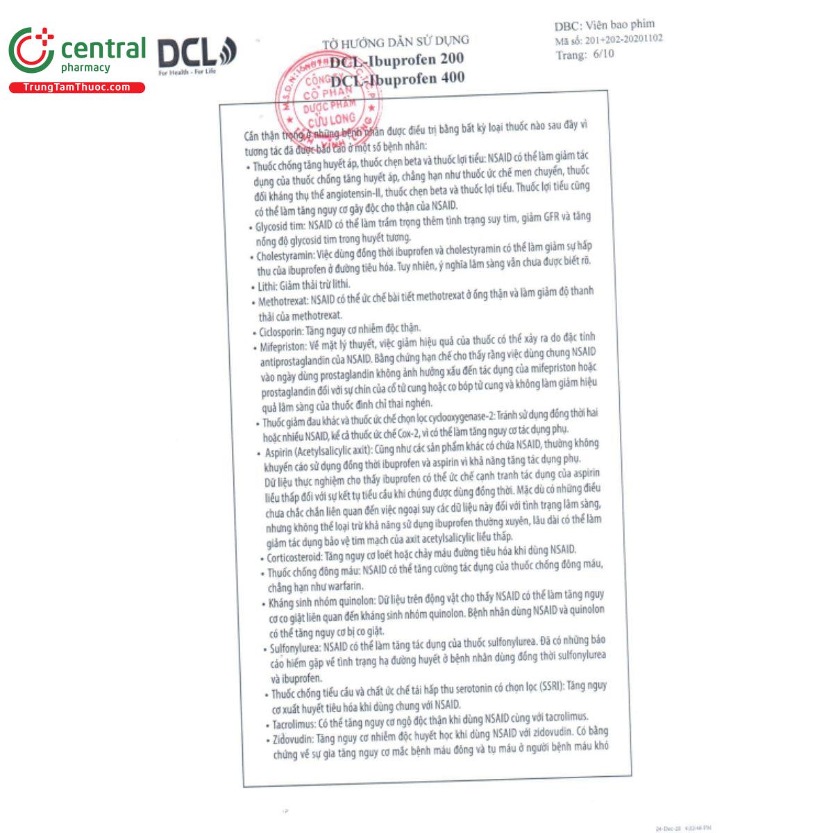 dcl ibuprofen 200 8 R7460 dcl ibuprofen 200 8 R7460