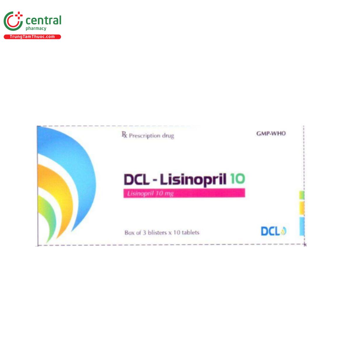 dcl lisinopril 10mg 2 H3436 dcl lisinopril 10mg 2 H3436