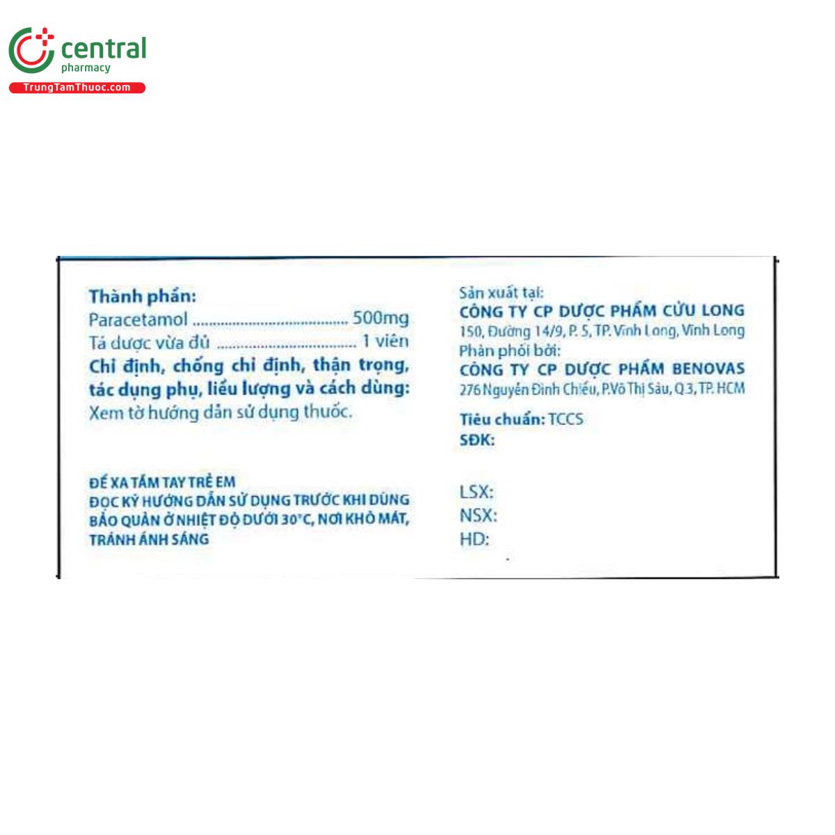 dcl paracetamol 500mg 3 G2586 dcl paracetamol 500mg 3 G2586