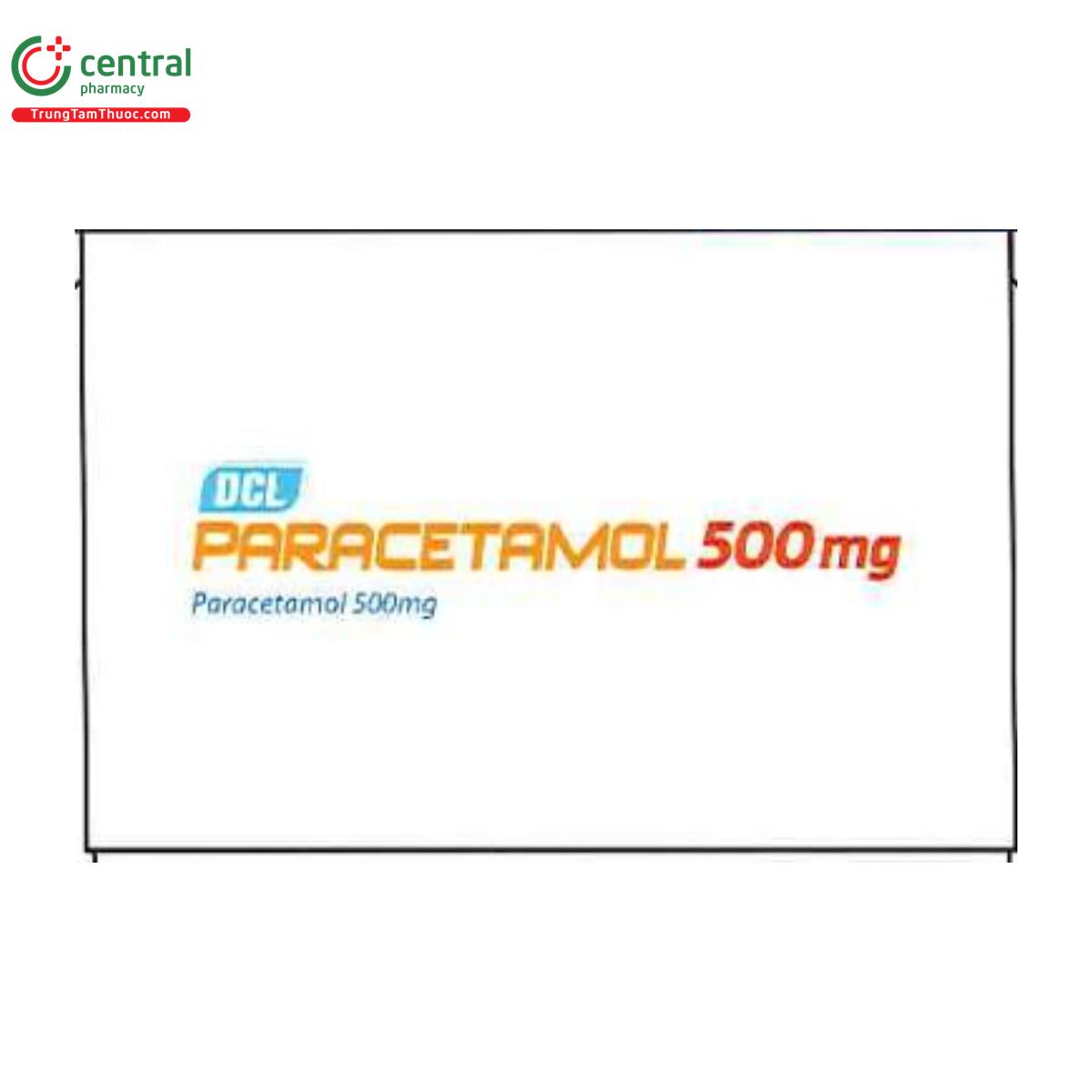 dcl paracetamol 500mg 5 U8850 dcl paracetamol 500mg 5 U8850