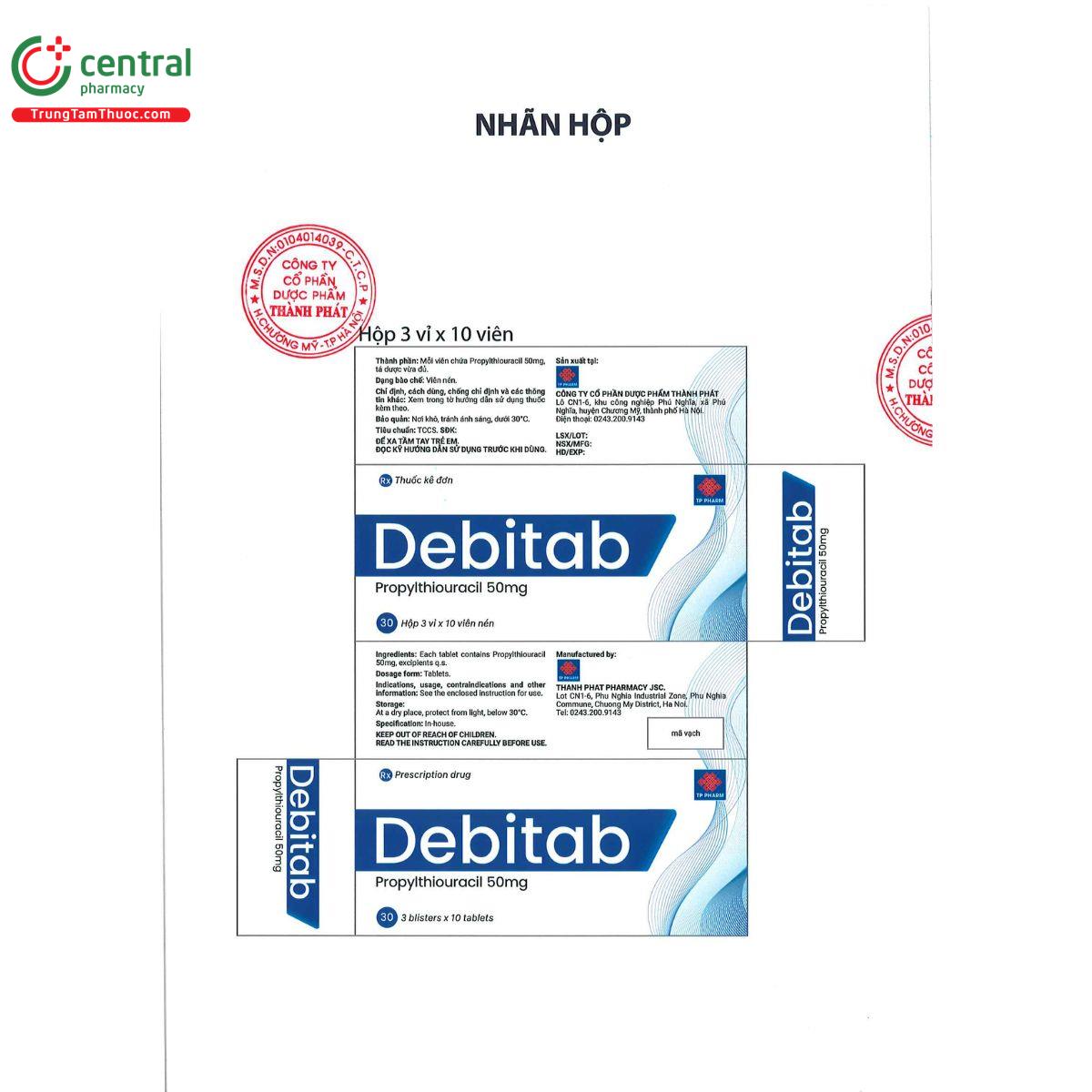 debitab 50mg F2273