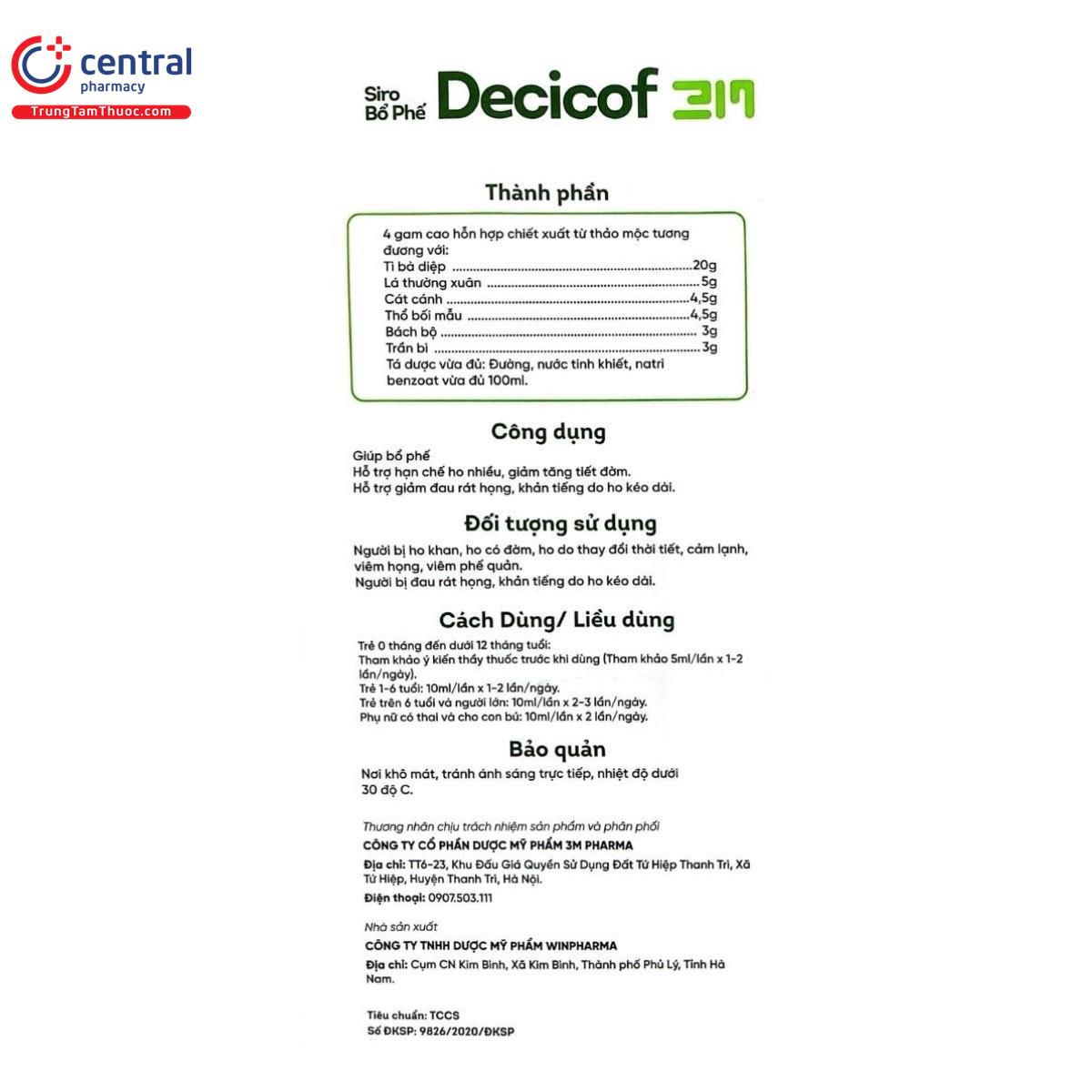 decicof 3m 8 I3175