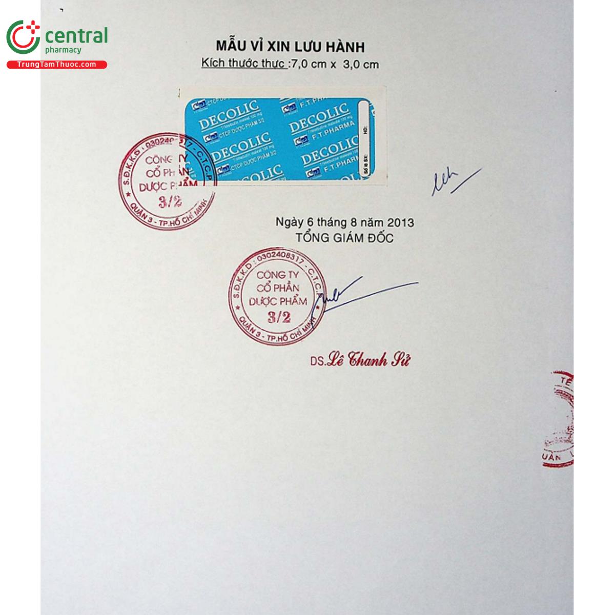 decolic 100mg 5 H3600