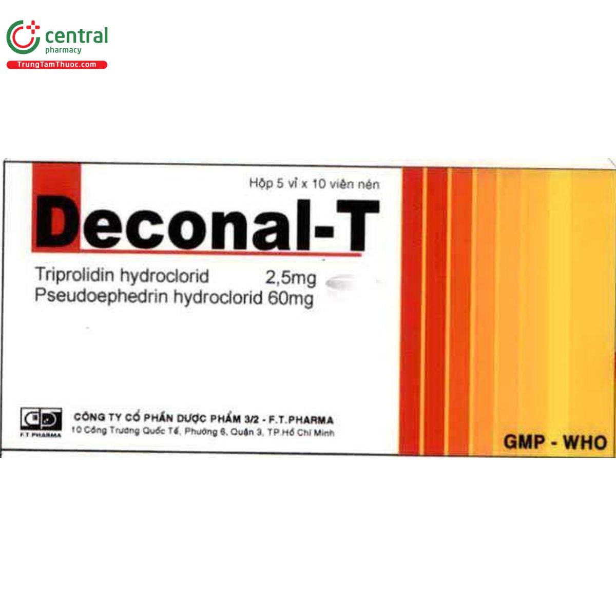 Deconal Spray Thuốc Deconal-T - Điều trị triệu chứng viêm mũi dị ứng, cảm lạnh, cúm