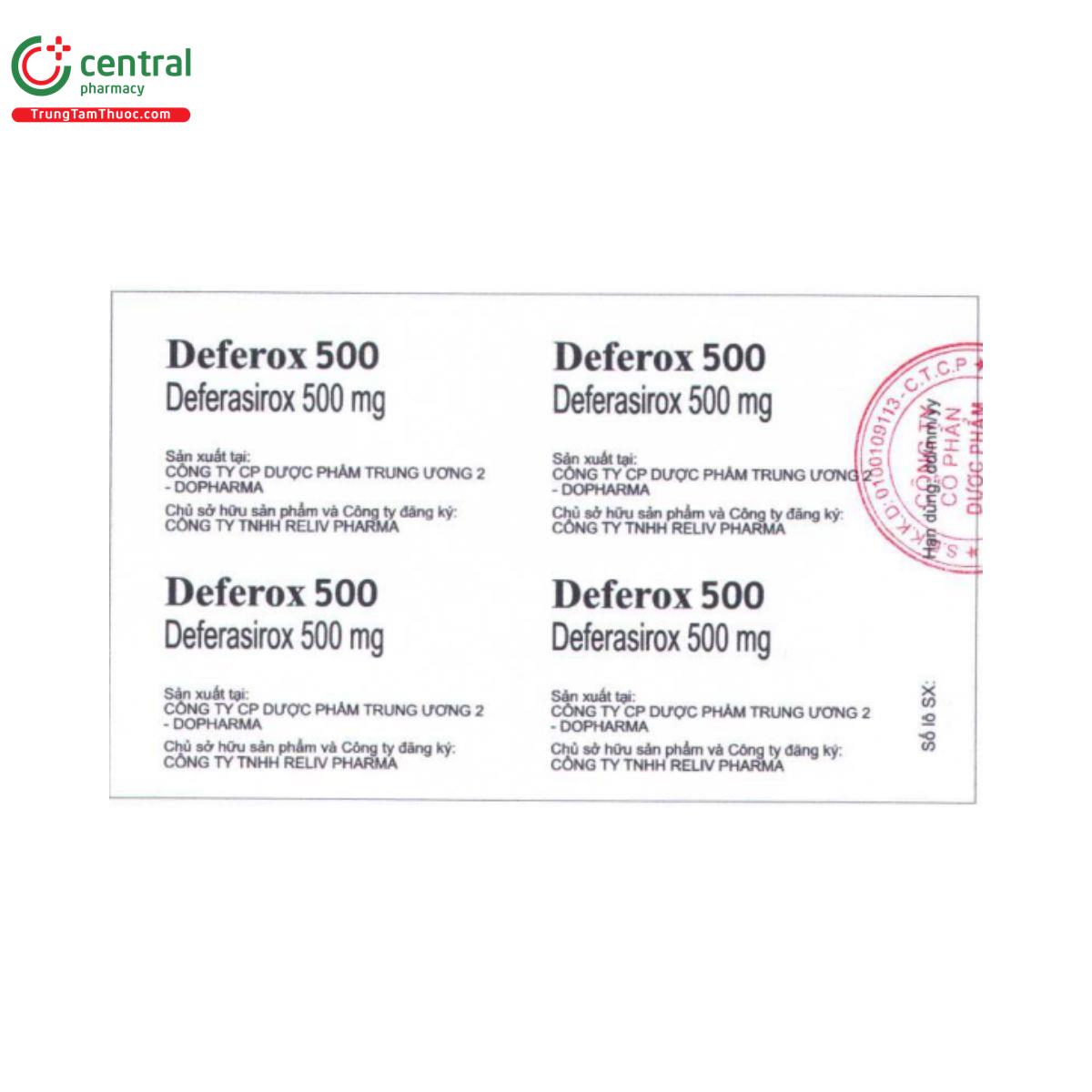 deferox 500 3 T7684 deferox 500 3 T7684