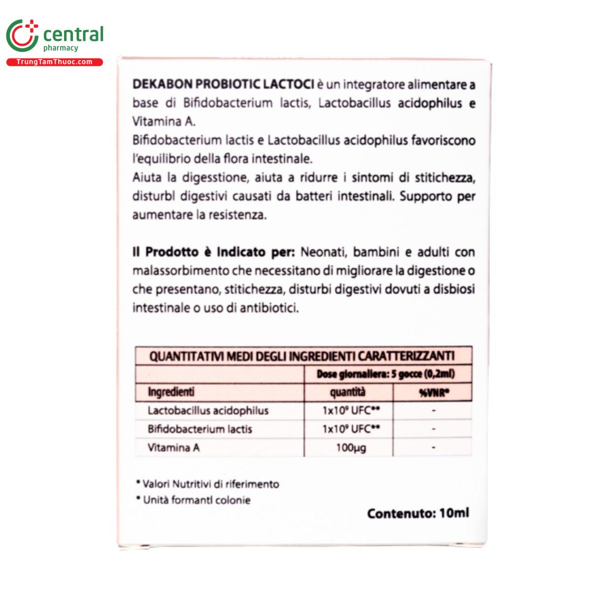 dekabon probiotic lactoci 5 P6645