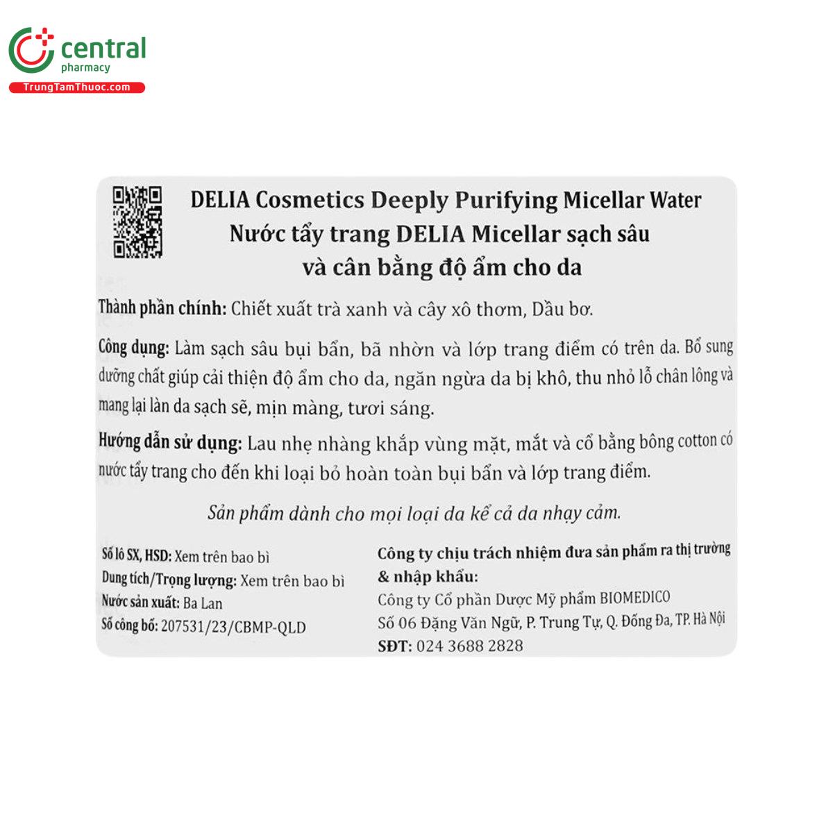 delia cosmetics deeply purifying micellar water 7 U8148