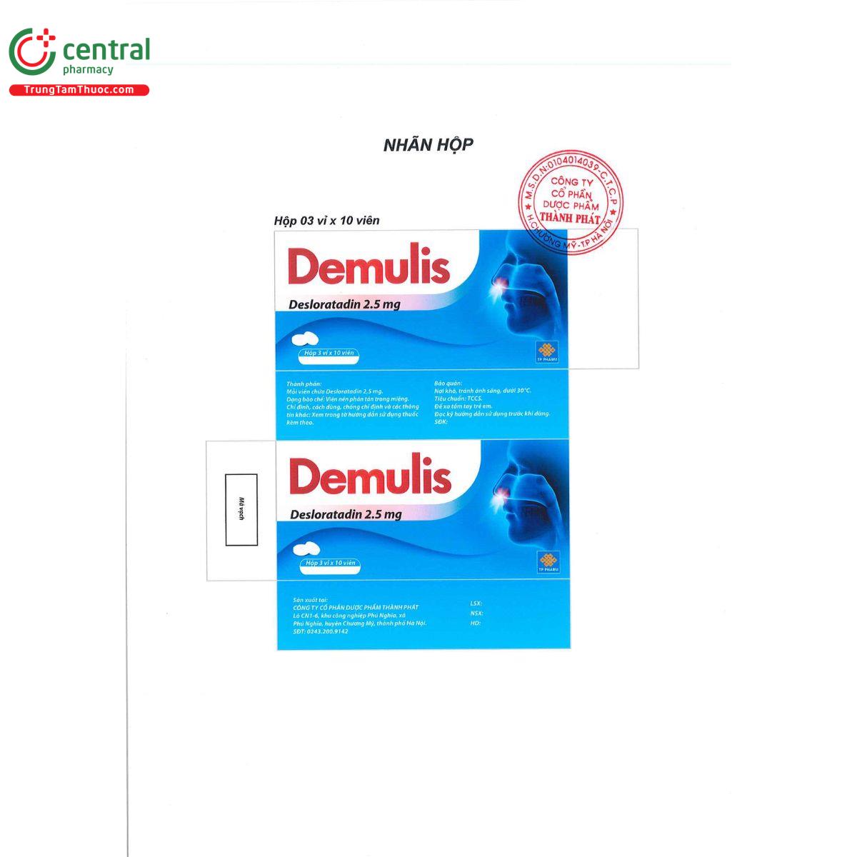 demulis 2 5mg A0777 demulis 2 5mg A0777