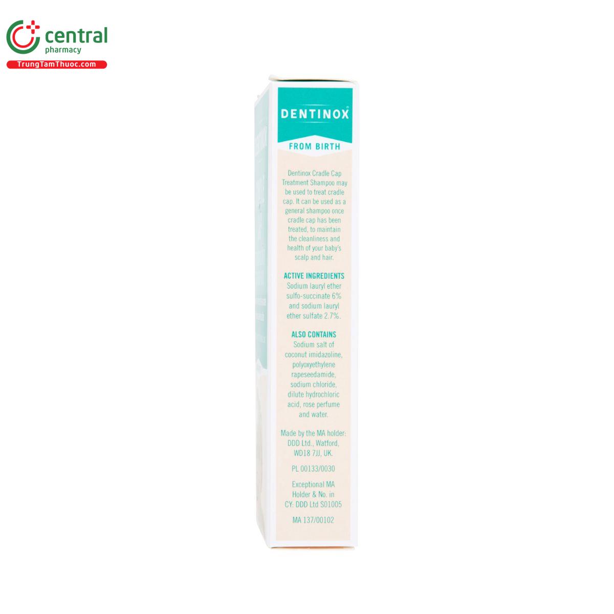 dentinox cradle cap 125ml 5 Q6334