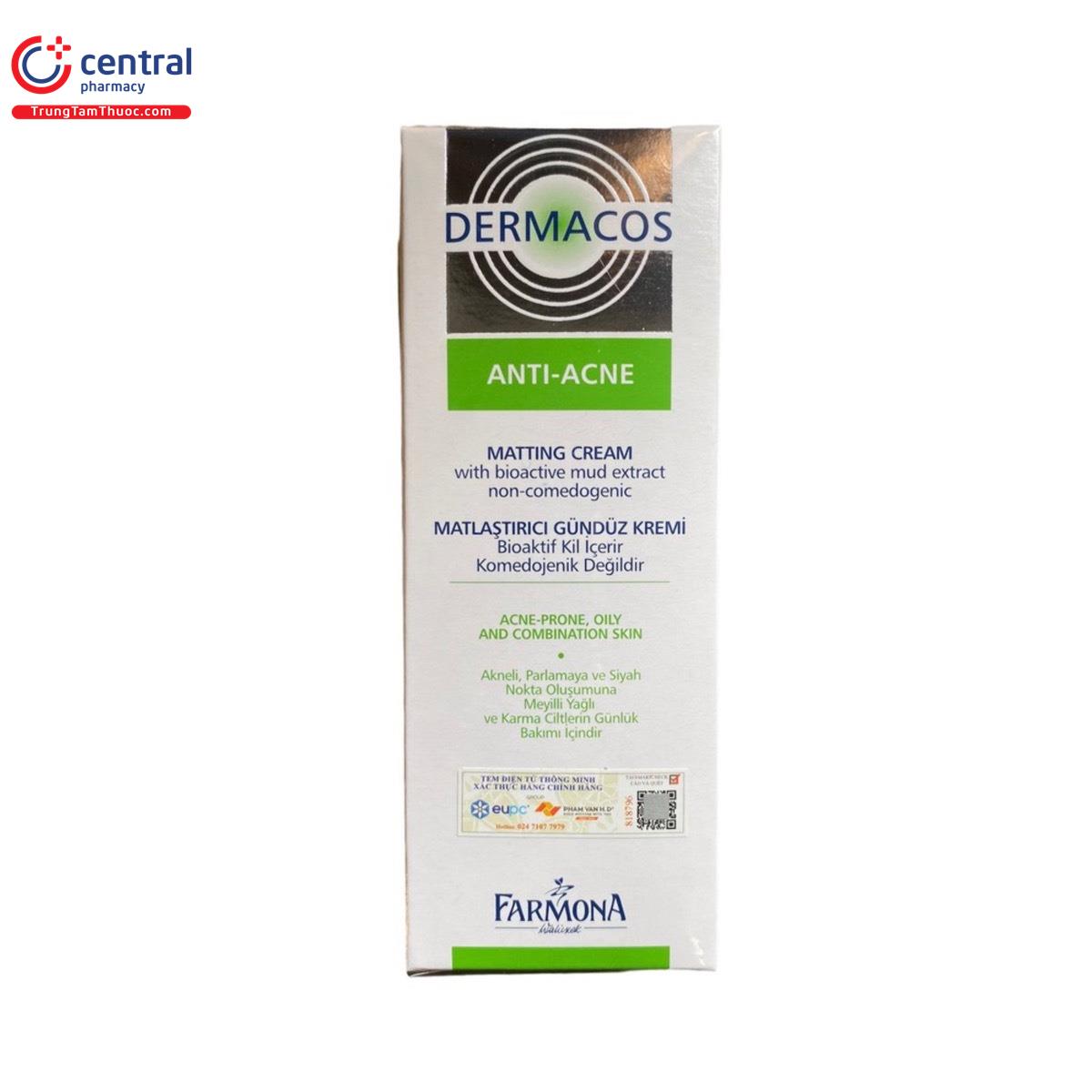 dermacos anti acne matting day cream 8 S7085