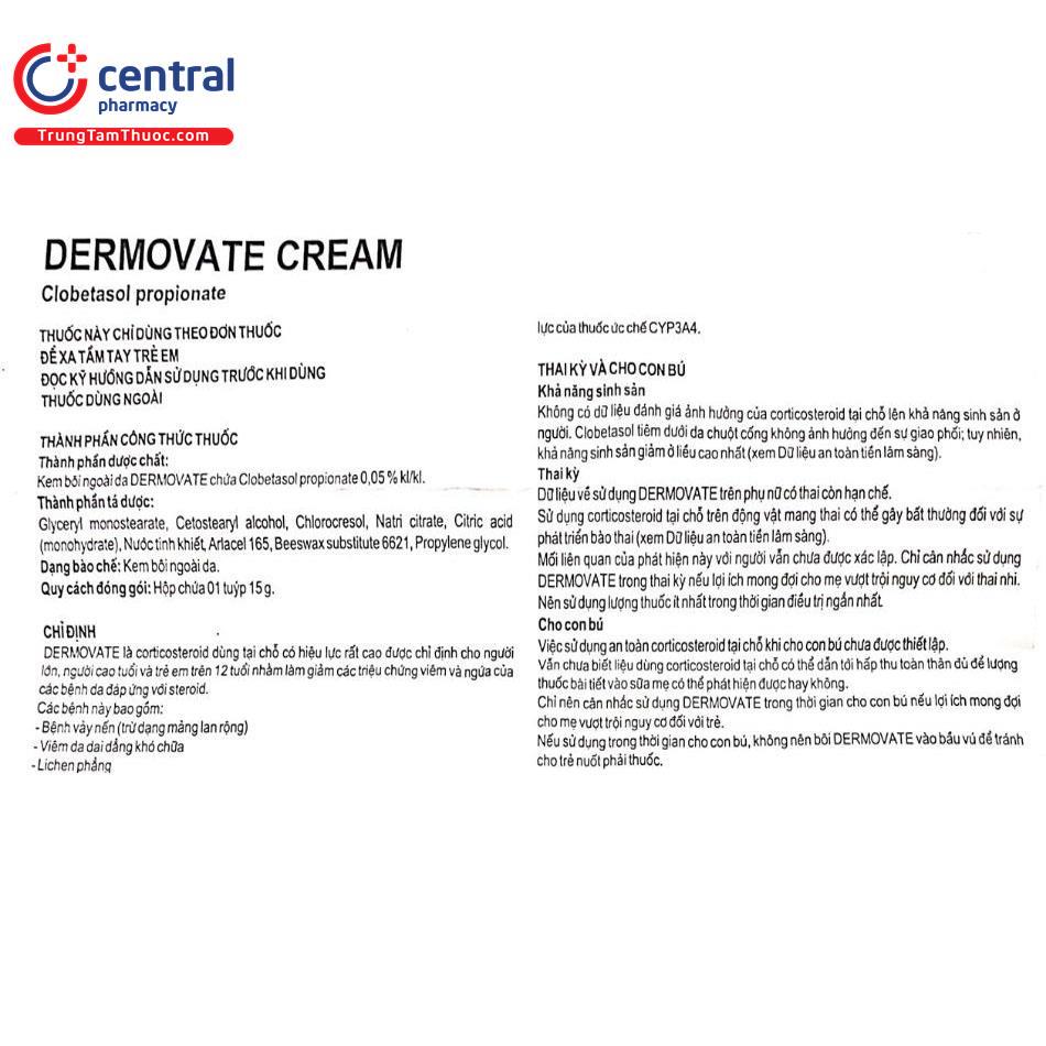 dermovate cream 15g 13 T8363