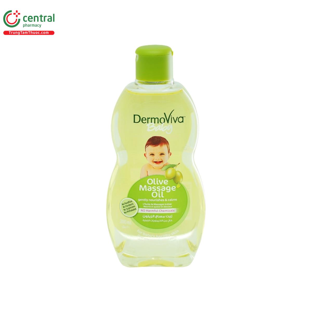 dermoviva baby olive massage oil 2 B0463