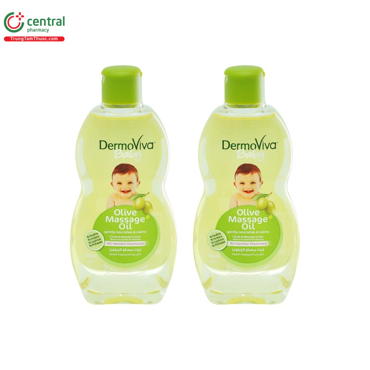 dermoviva baby olive massage oil 3 J3112