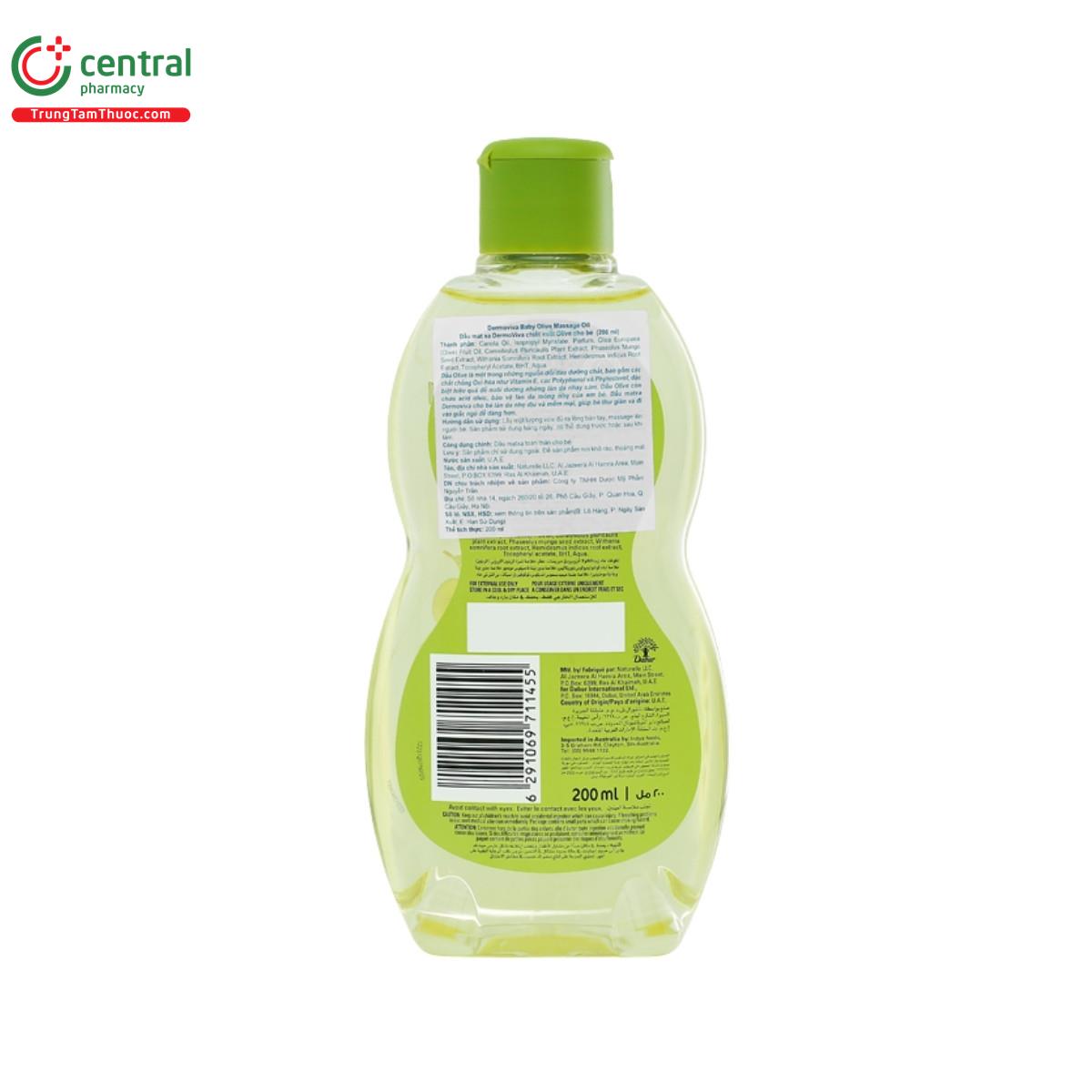 dermoviva baby olive massage oil 5 J4014