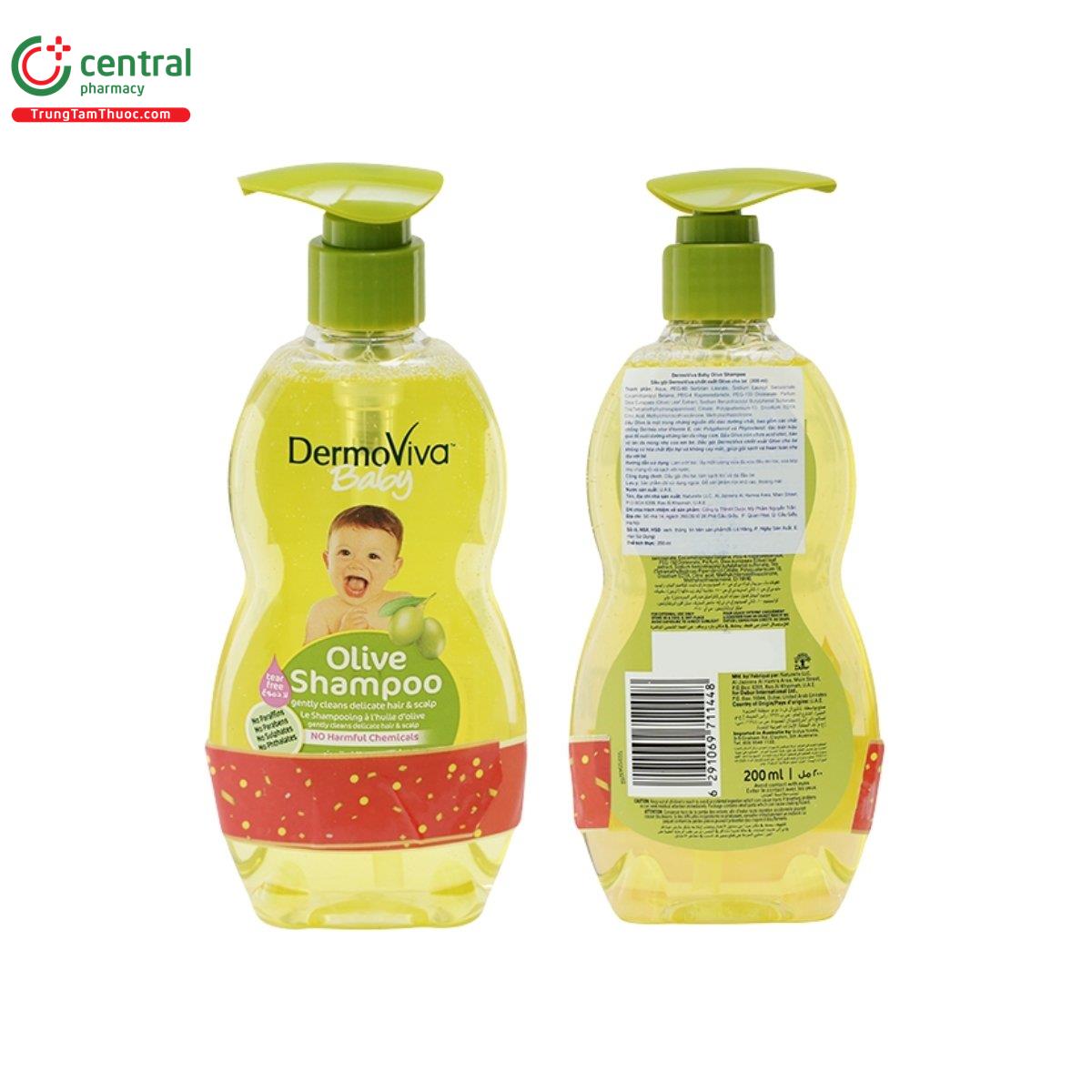 dermoviva baby olive shampoo 5 O6374