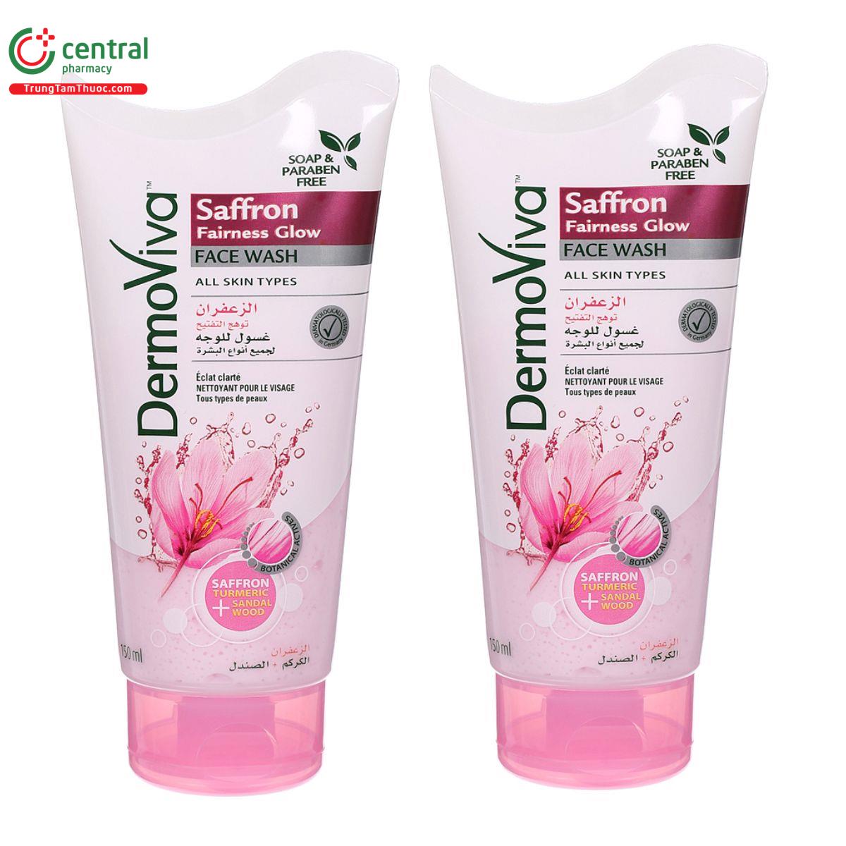 dermoviva saffron fairness glow face wash 1 F2023 dermoviva saffron fairness glow face wash 1 F2023
