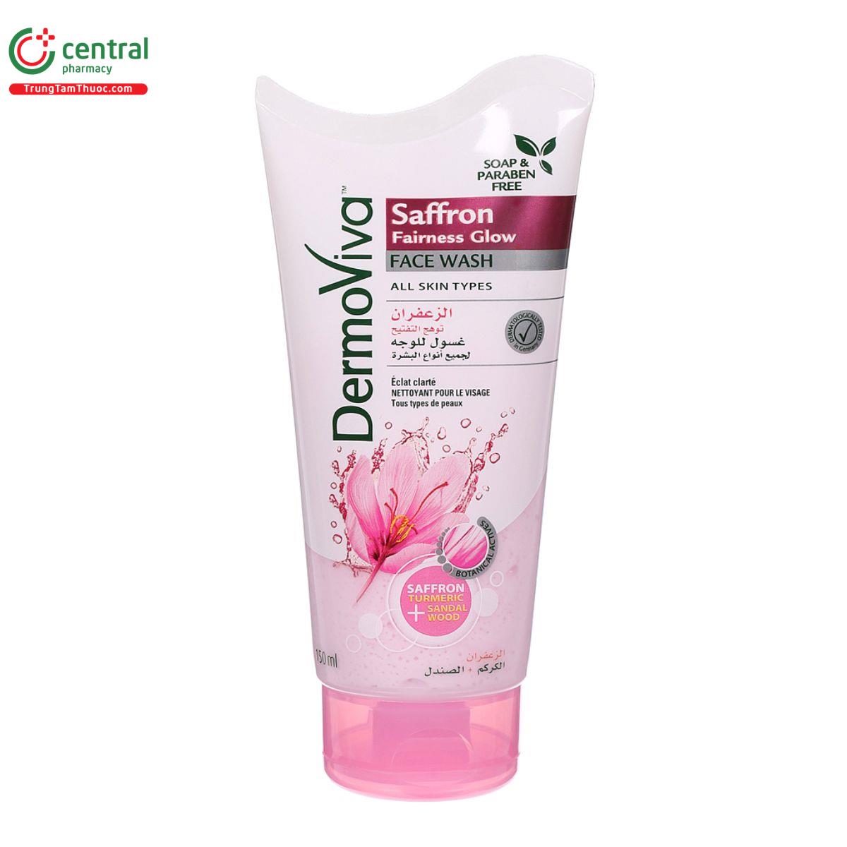 dermoviva saffron fairness glow face wash 2 C1034 dermoviva saffron fairness glow face wash 2 C1034