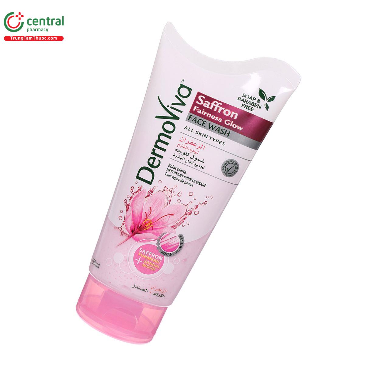 dermoviva saffron fairness glow face wash 3 O5648 dermoviva saffron fairness glow face wash 3 O5648