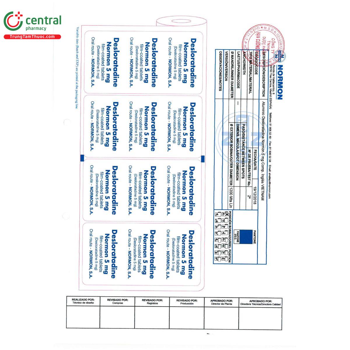 desloratadine normon 5 mg film coated tablets 1 K4752 desloratadine normon 5 mg film coated tablets 1 K4752