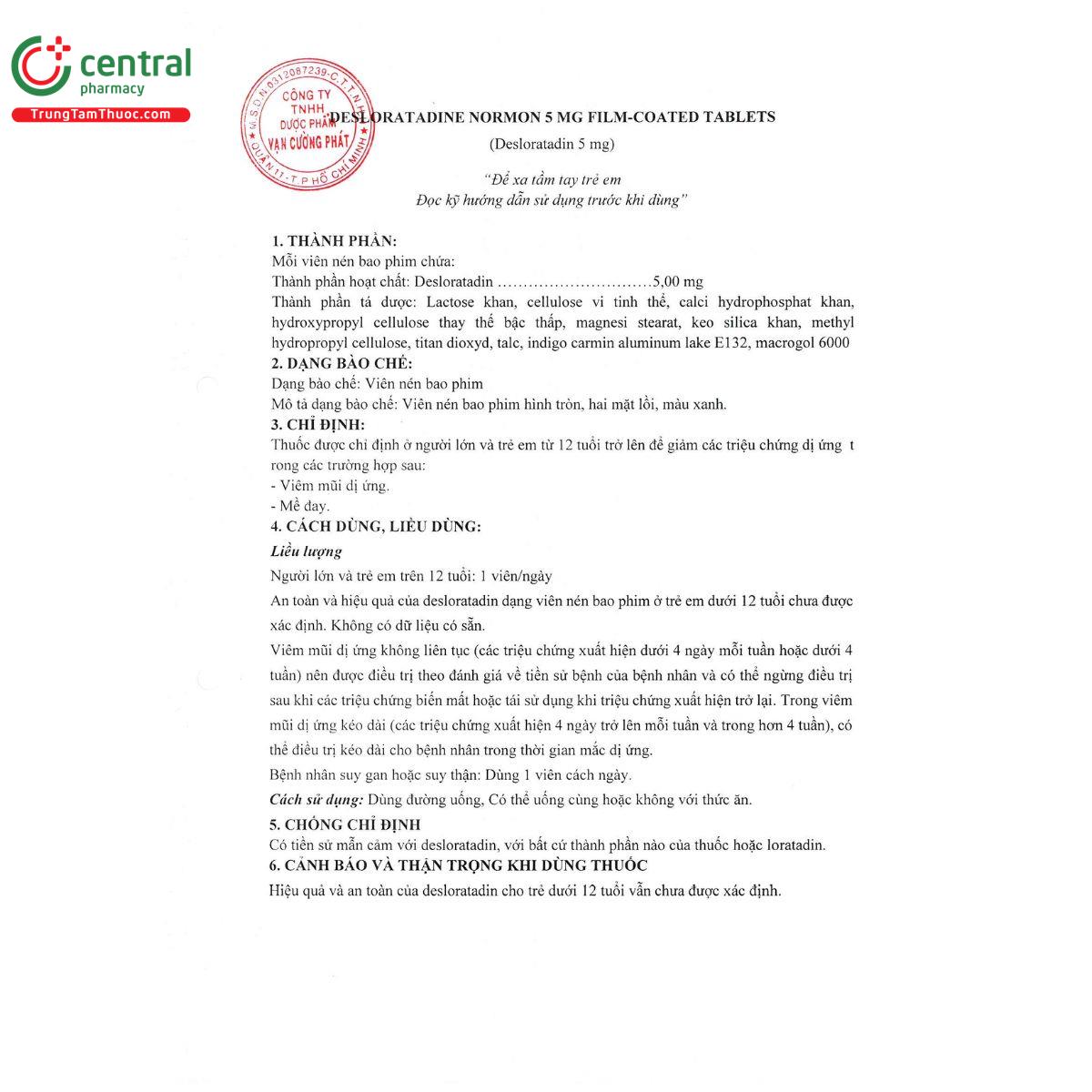 desloratadine normon 5 mg film coated tablets 3 H3848 desloratadine normon 5 mg film coated tablets 3 H3848