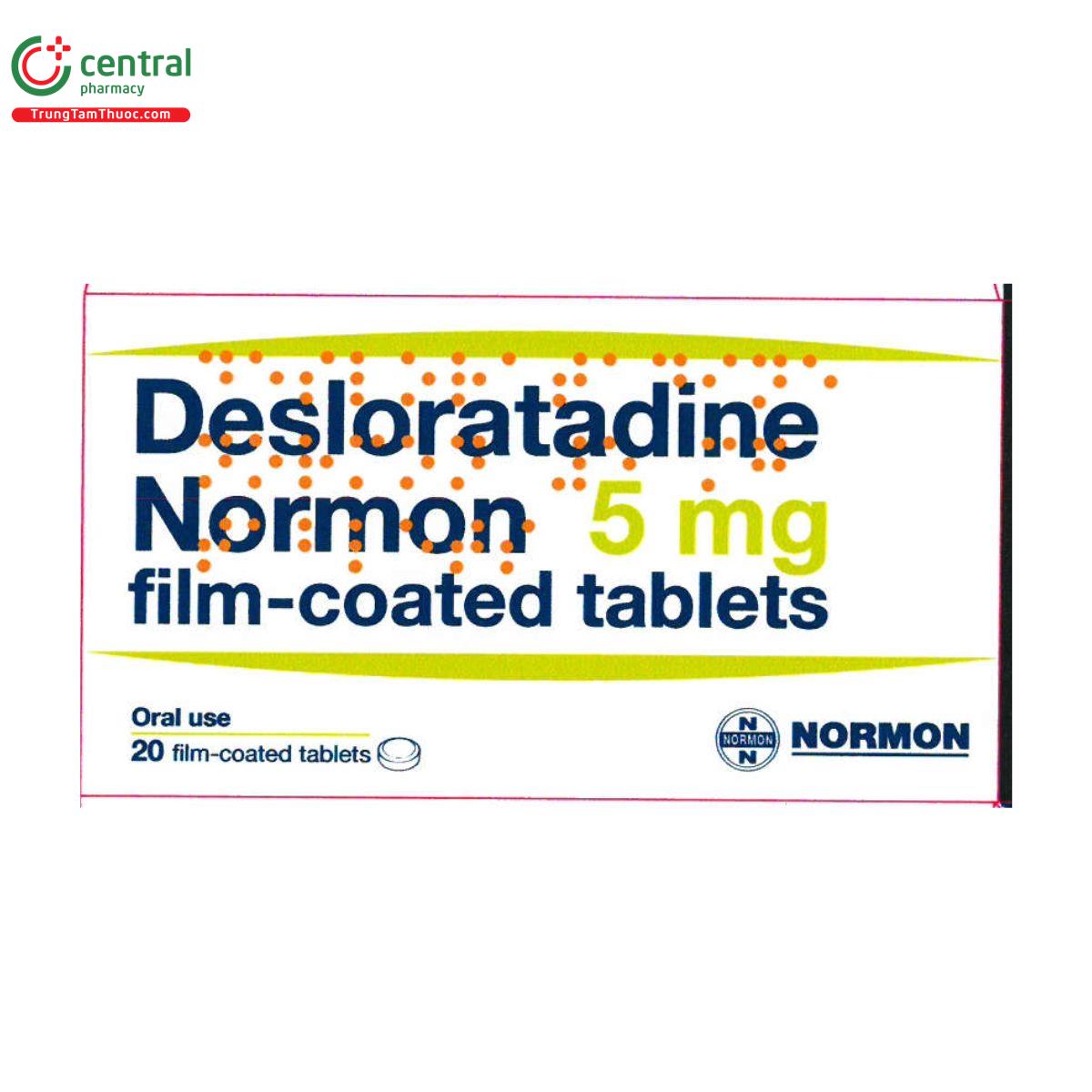 desloratadine normon 5 mg film coated tablets 7 D1578 desloratadine normon 5 mg film coated tablets 7 D1578