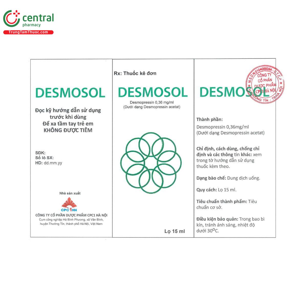 desmosol 0 36mg ml 1 D1167
