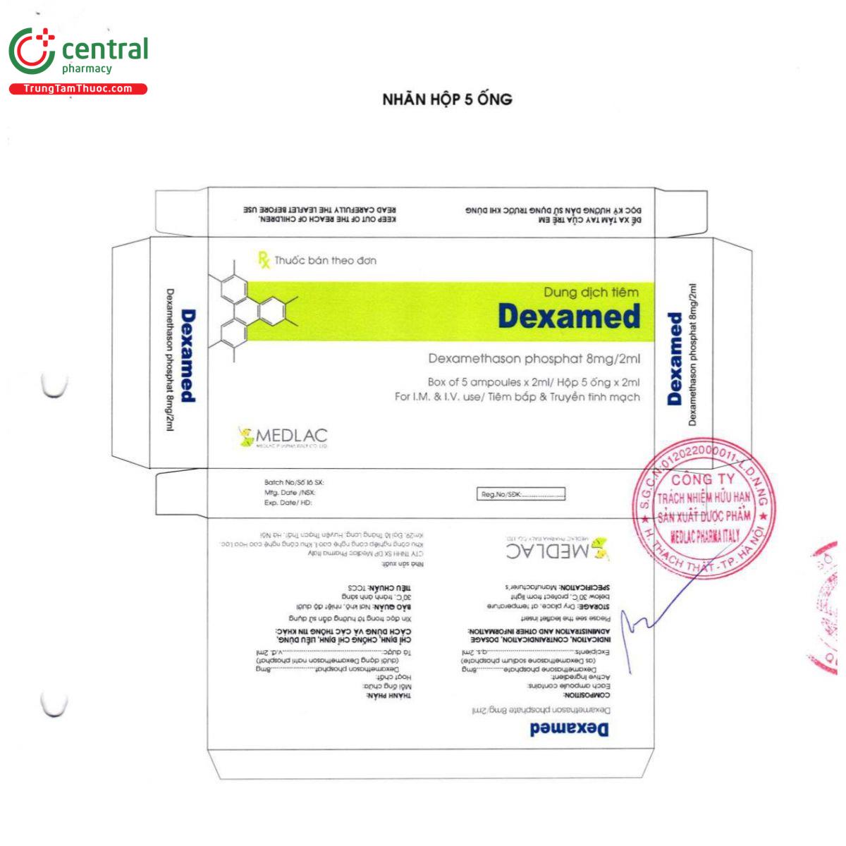 dexamed 8mg2ml medlac 3 V8332