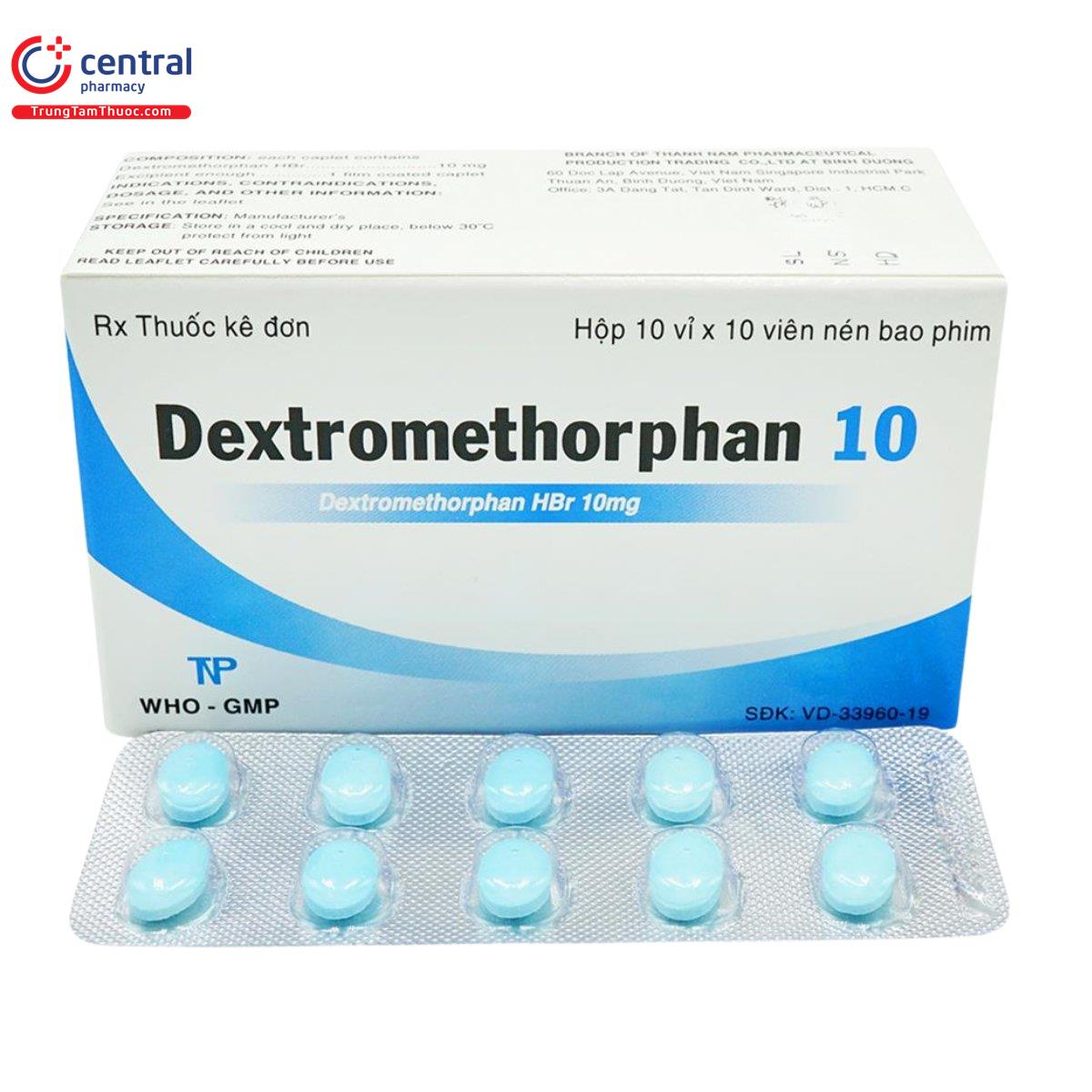 Thu C Ho Dextromethorphan 10mg Th Nh Nam Thu C Gi M Ho Khan Nhanh   Dextromethorphan 10mg Thanh Nam J3866 