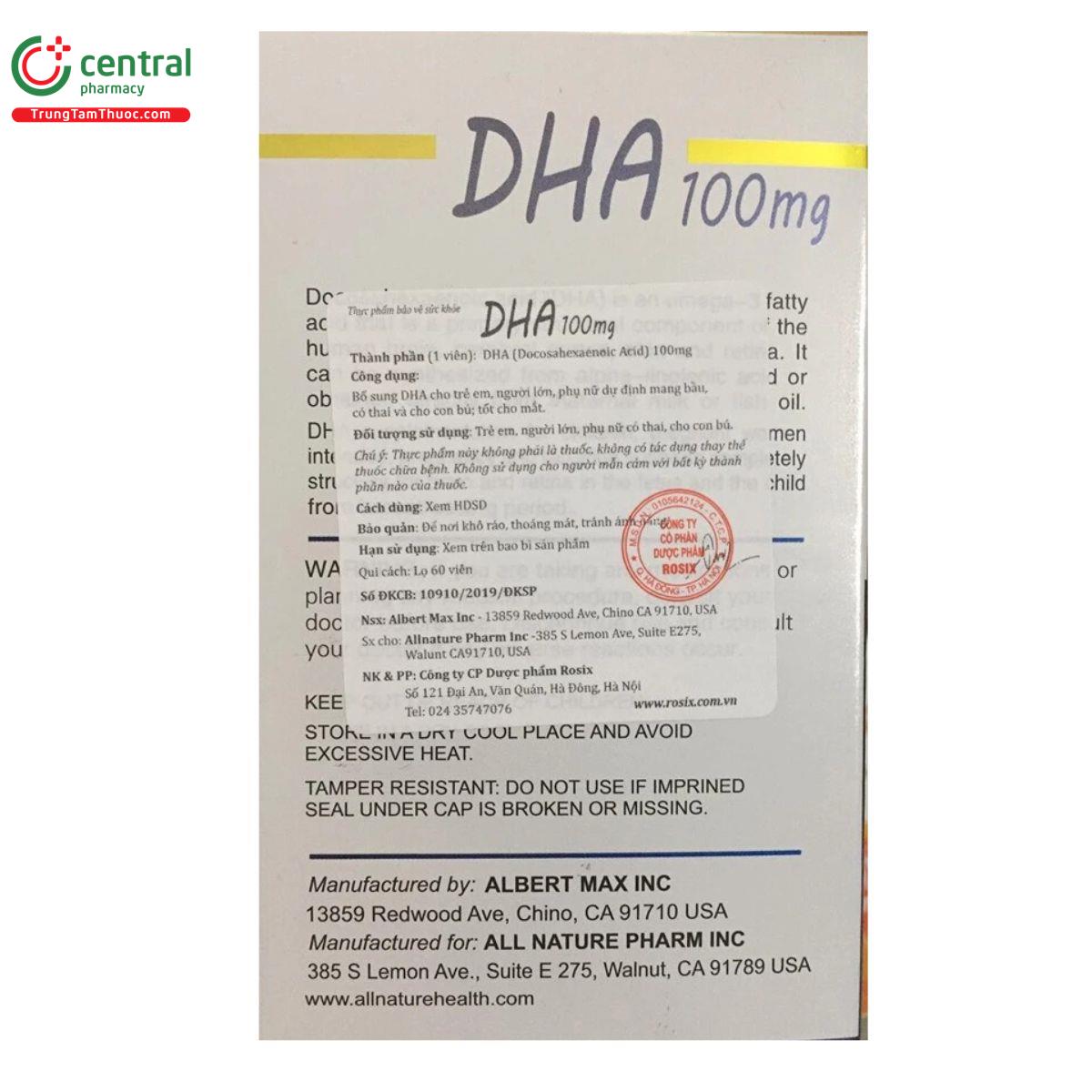 dha 100mg allnature 4 V8415