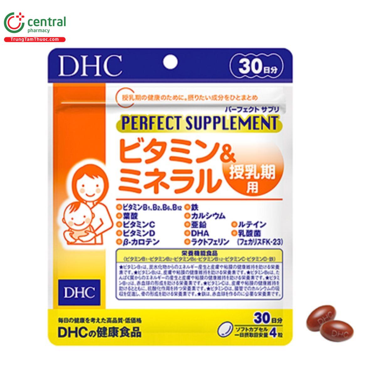 dhc perfect supplement vitamins minerals for nursin support N5181