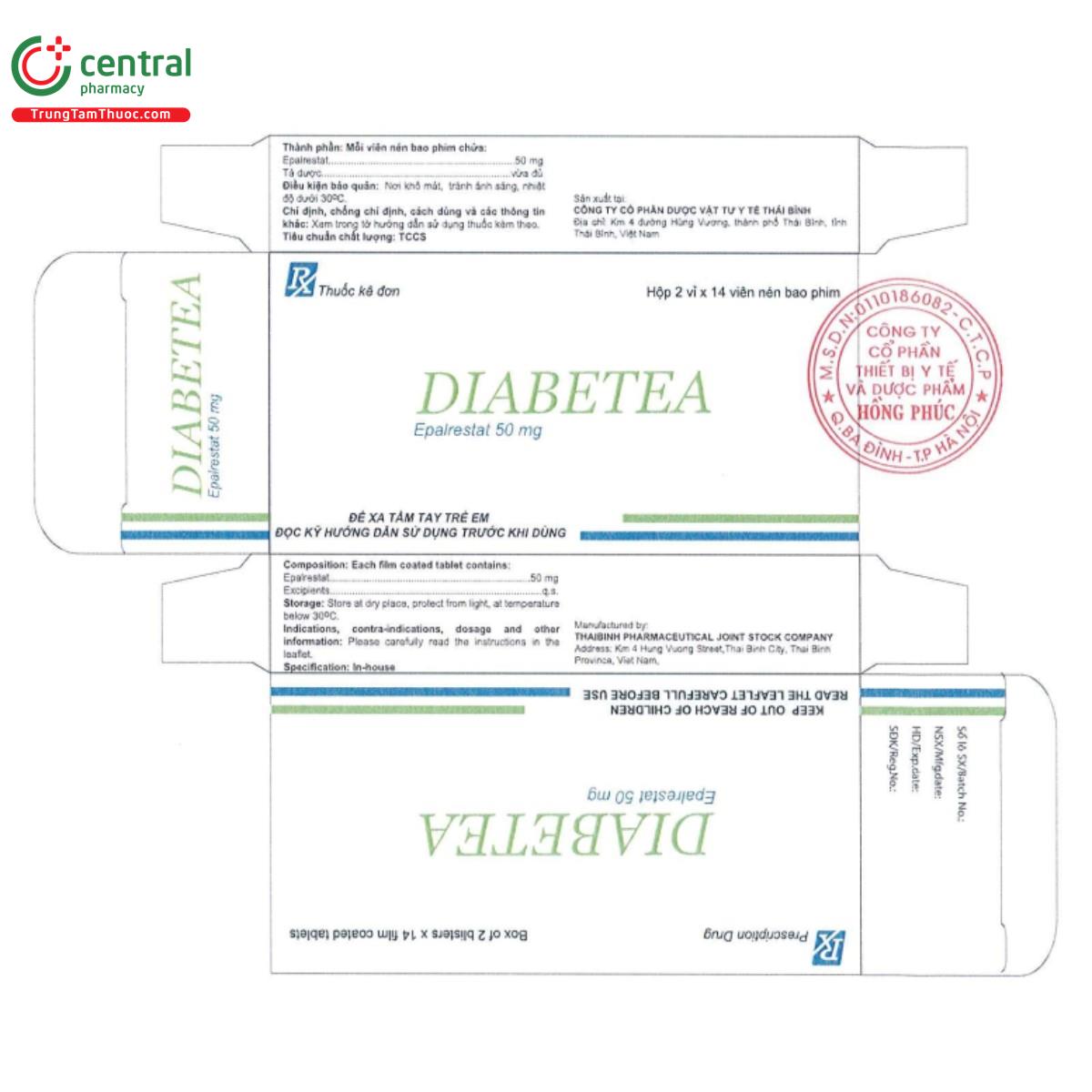 diabetea 50mg 5 N5108