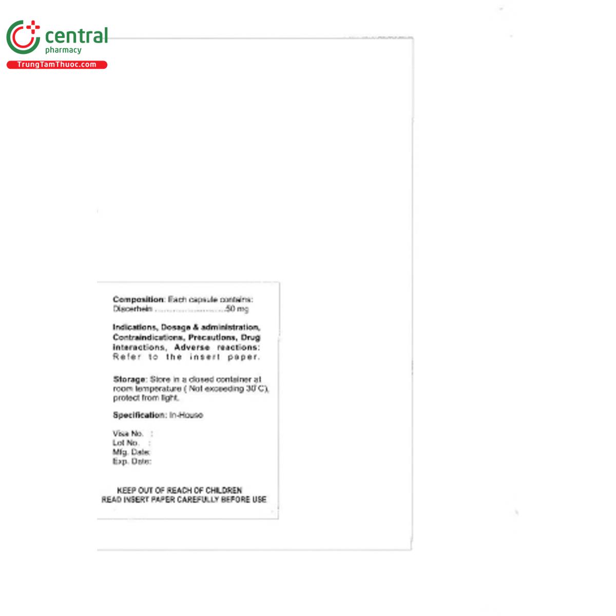 diacera capsule 50mg 5 U8051 diacera capsule 50mg 5 U8051
