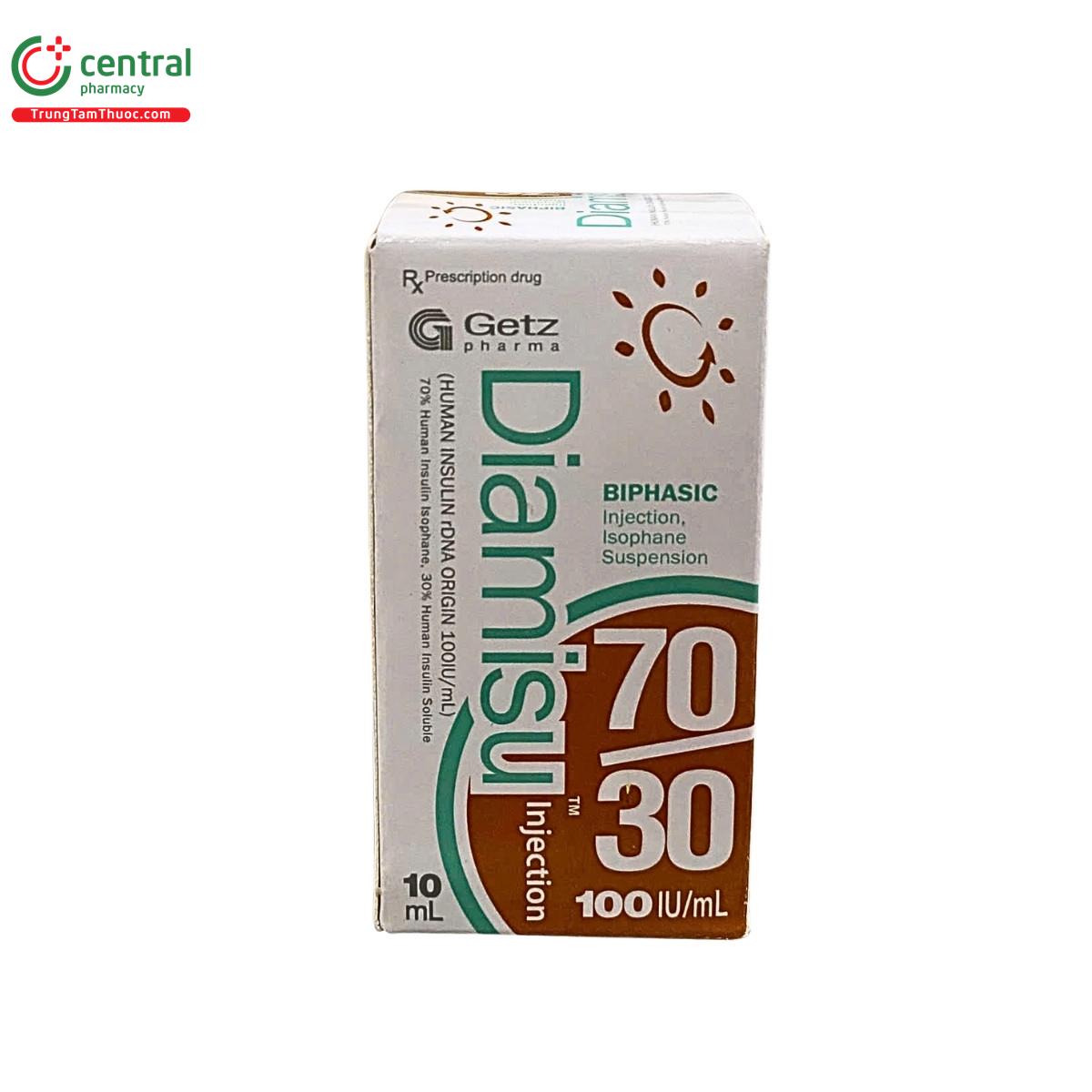 HỘP THUỐC DIAMISU 70 30 DÀNH CHO BỆNH NHÂN ĐÁI THÁO ĐƯỜNG TÍP 1 VÀ 2