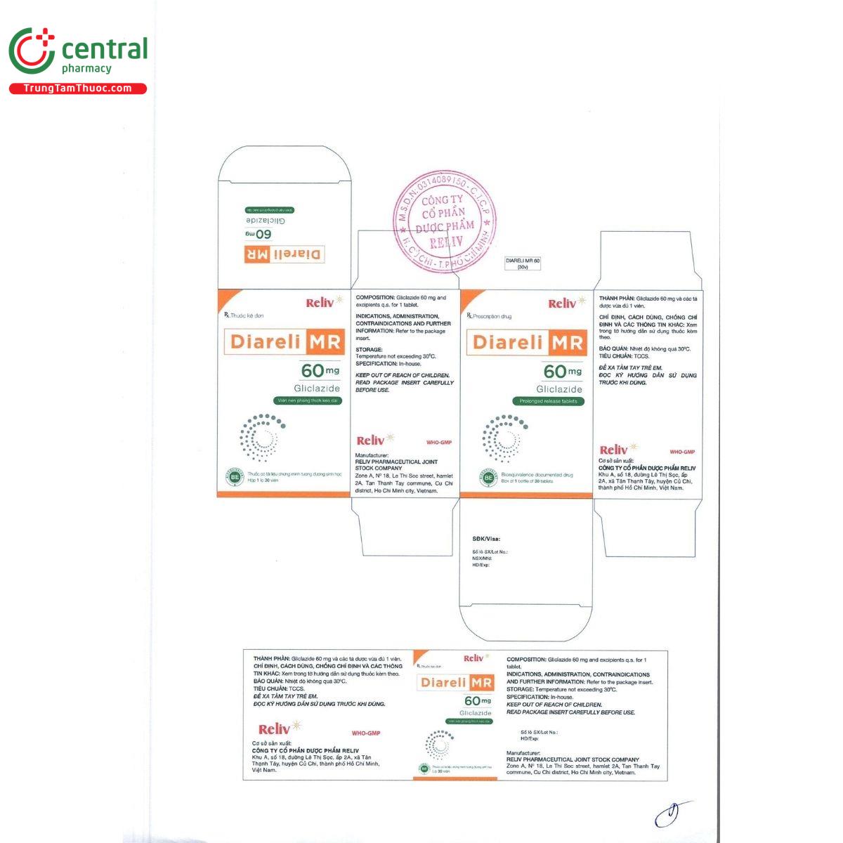 diareli mr 60mg 2 B0402