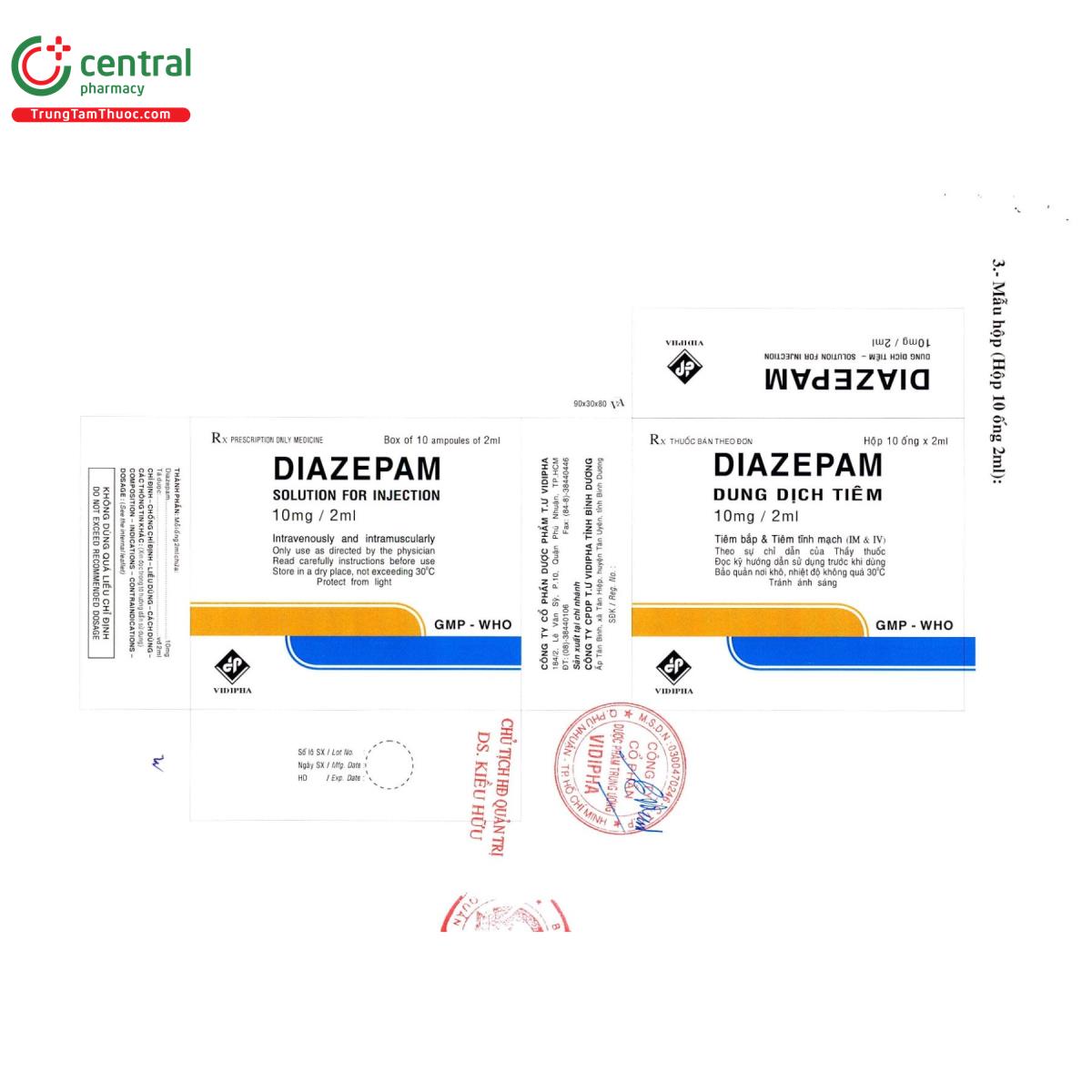 diazepam 10mg 2ml 3 G2547