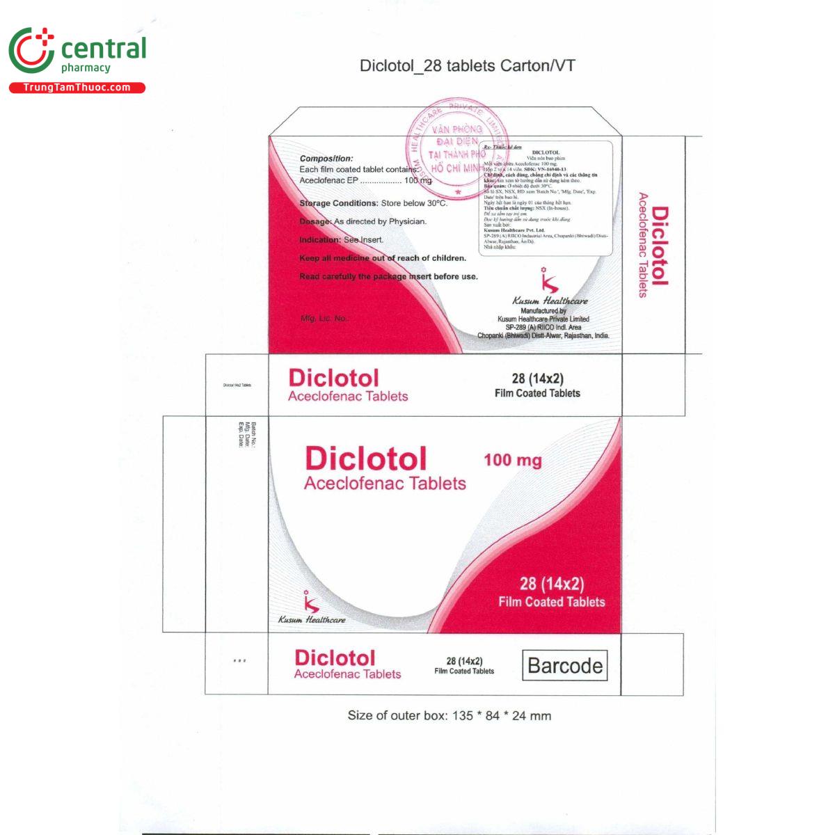 diclotol 100mg 2 R7372 diclotol 100mg 2 R7372